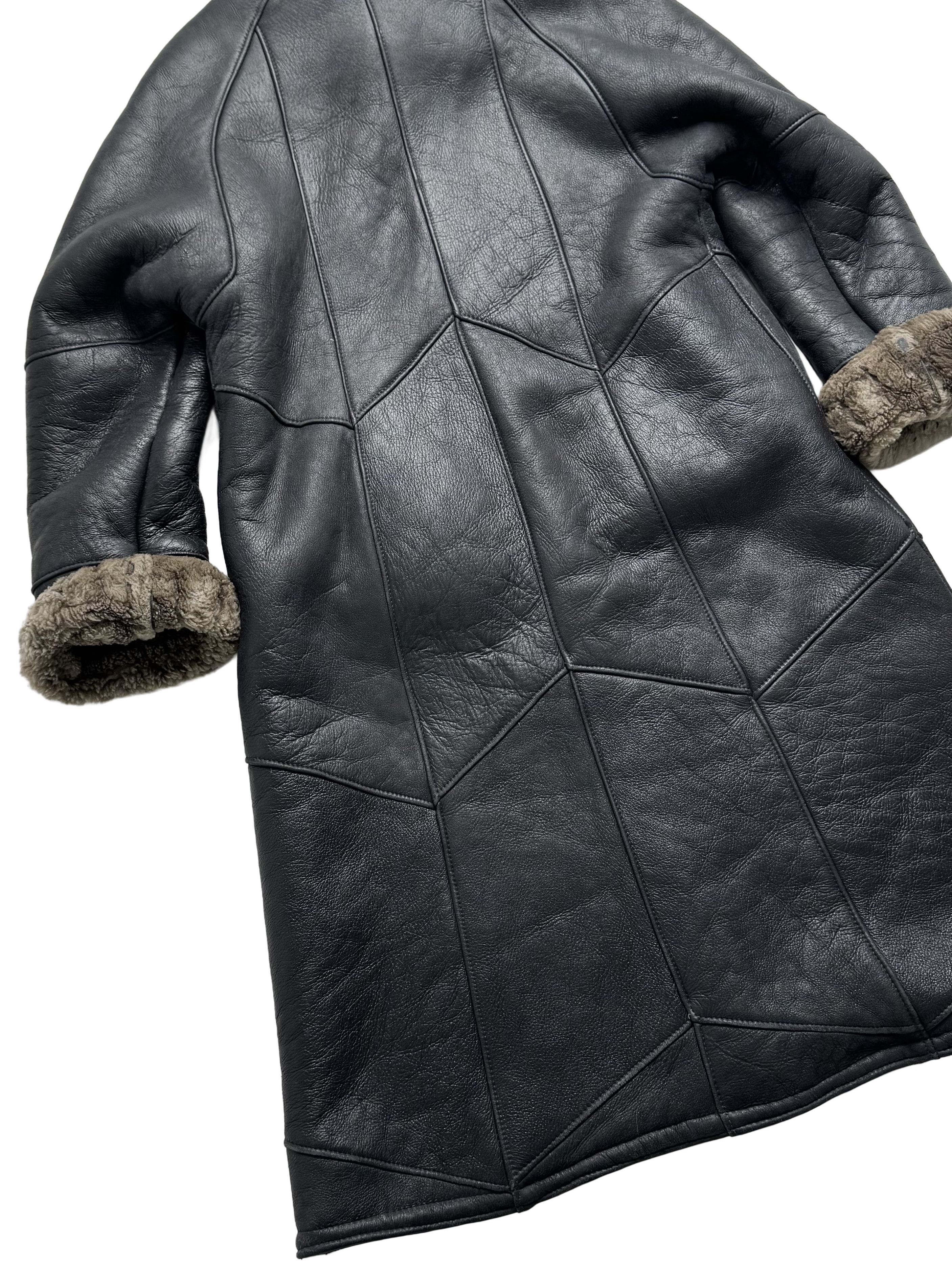 Vintage Vintage Real Sheepskin Hooded Coat Size L / US 10 / IT 46 - 22 Thumbnail
