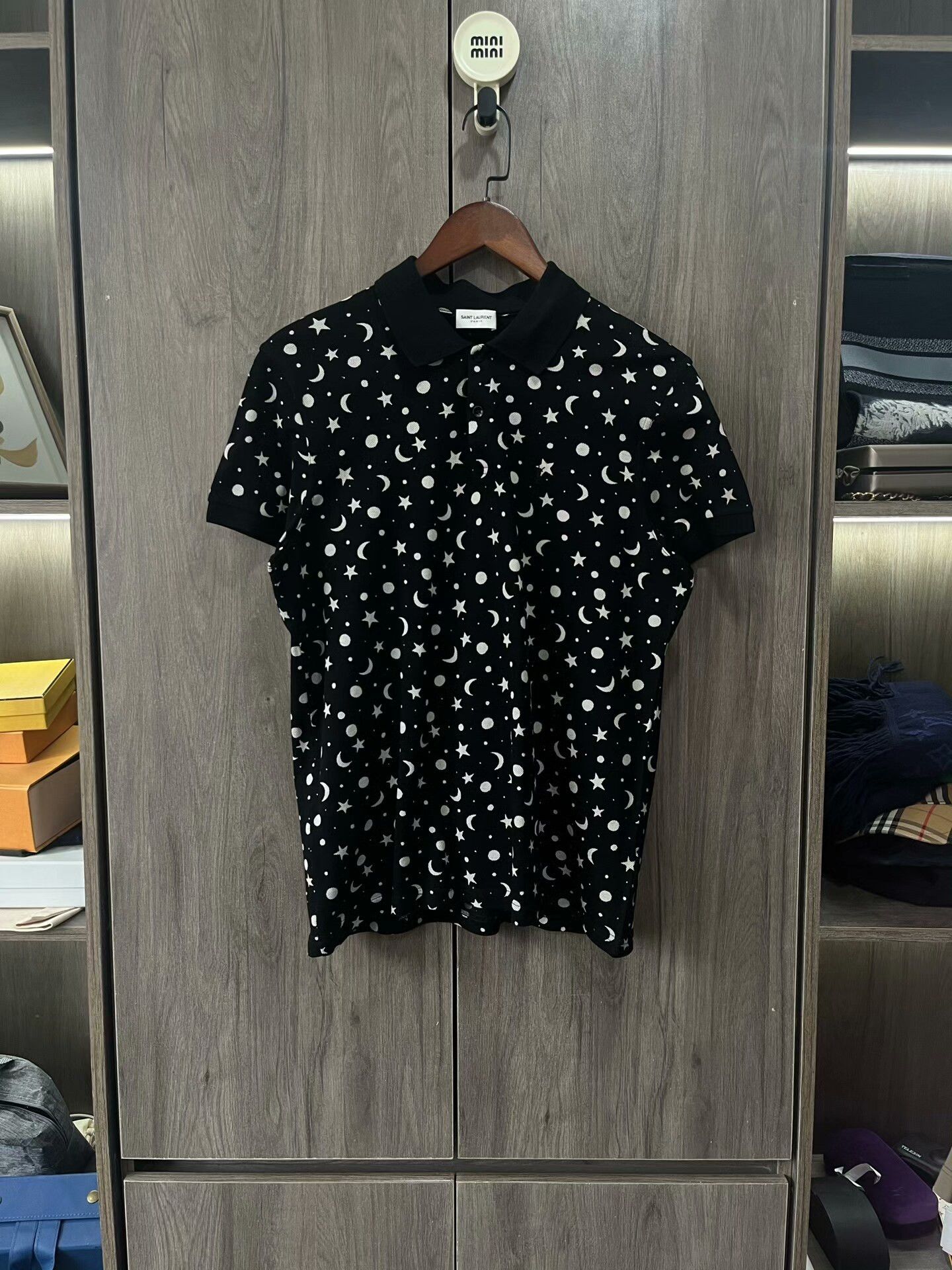 Saint Laurent Paris Saint Laurent SLP Printed Polo T-Shirt Size US L / EU 52-54 / 3 - 1 Thumbnail