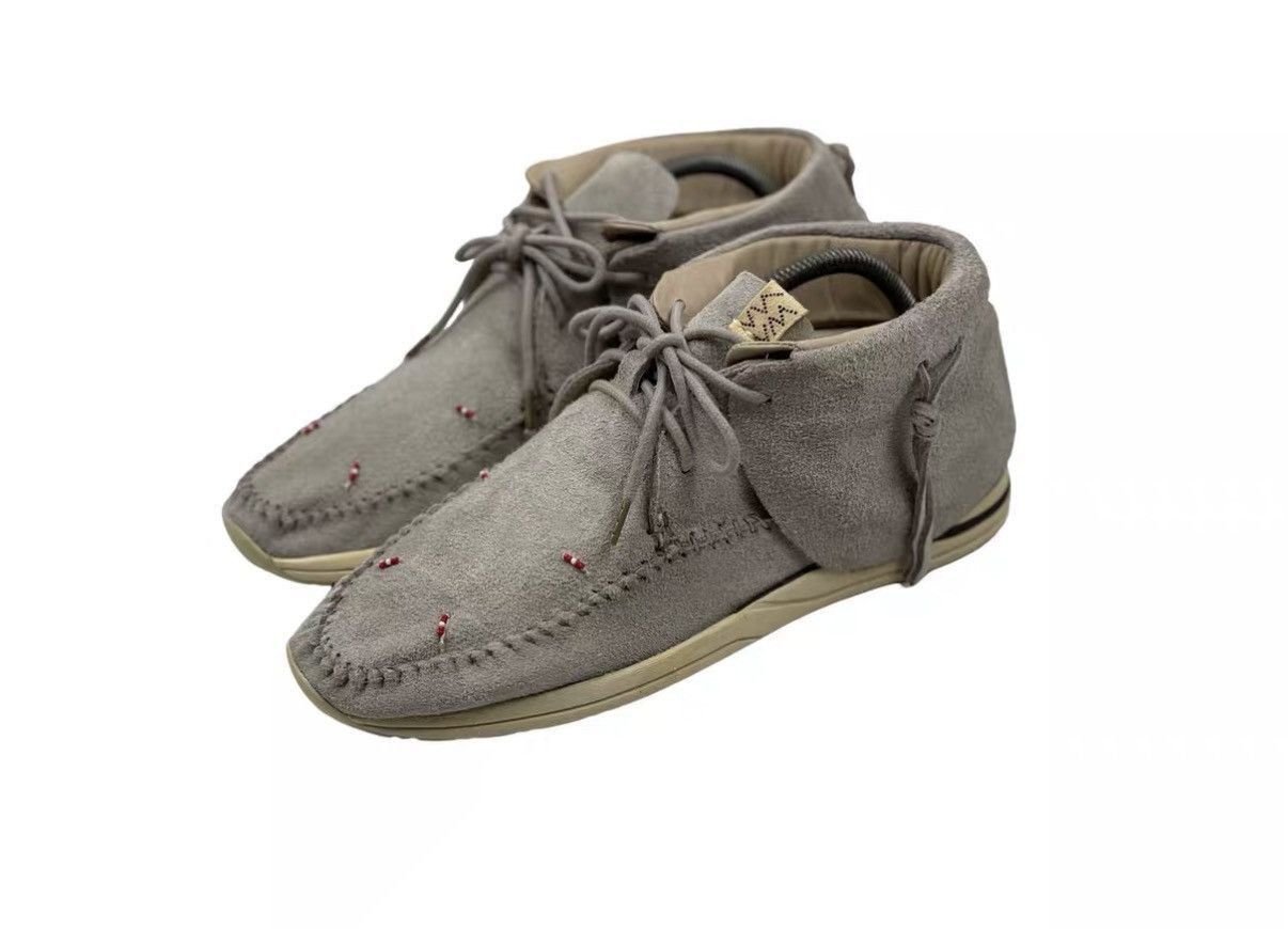 Visvim Gray Suede Lace-Up Moccasin Shoes Size 9 Size US 9 / EU 42 - 1 Thumbnail