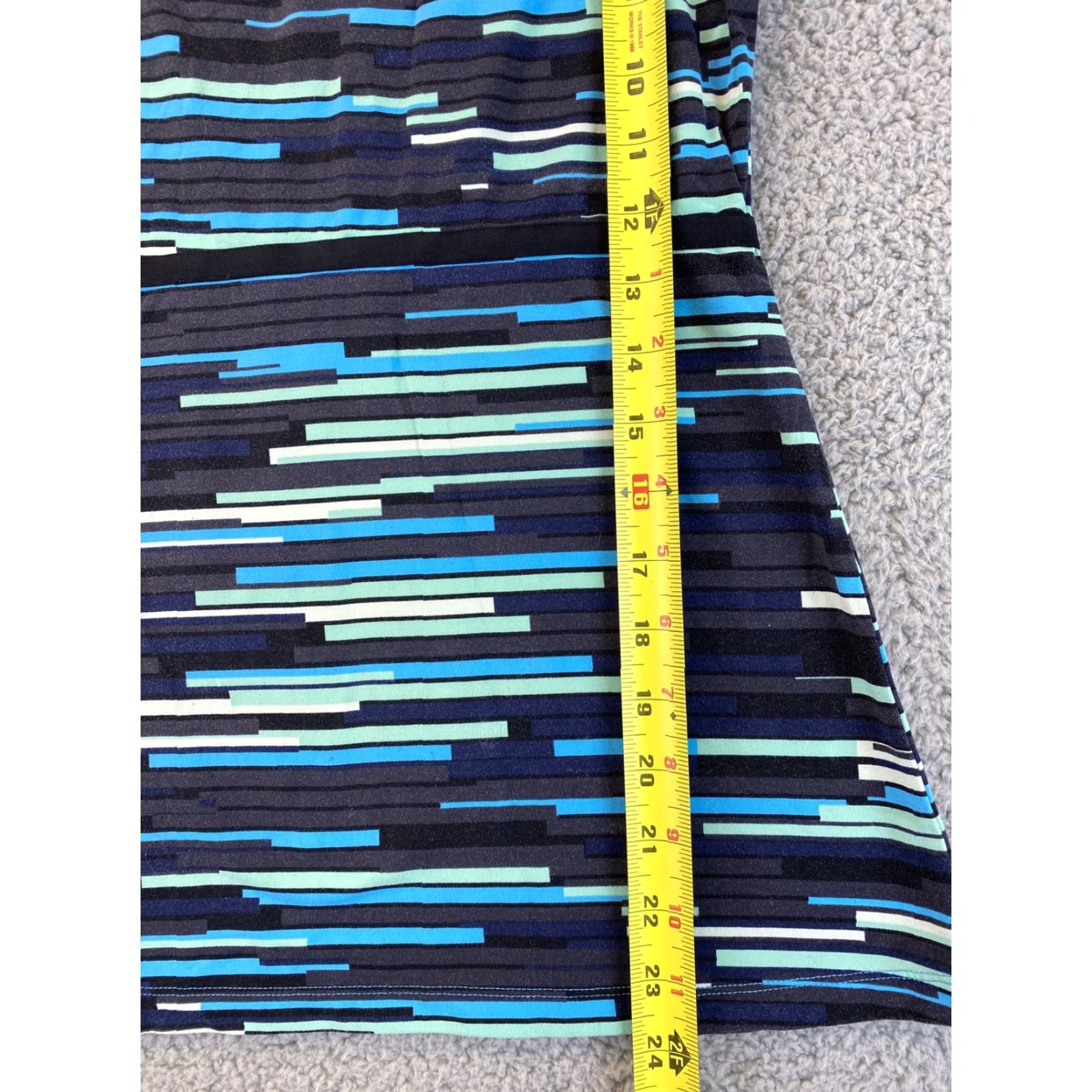 Vintage Lucy Women's Activewear Tank Top S Sleeveless Yoga Fitness Green Blue Nylon Spandex Size S / US 4 / IT 40 - 5 Thumbnail