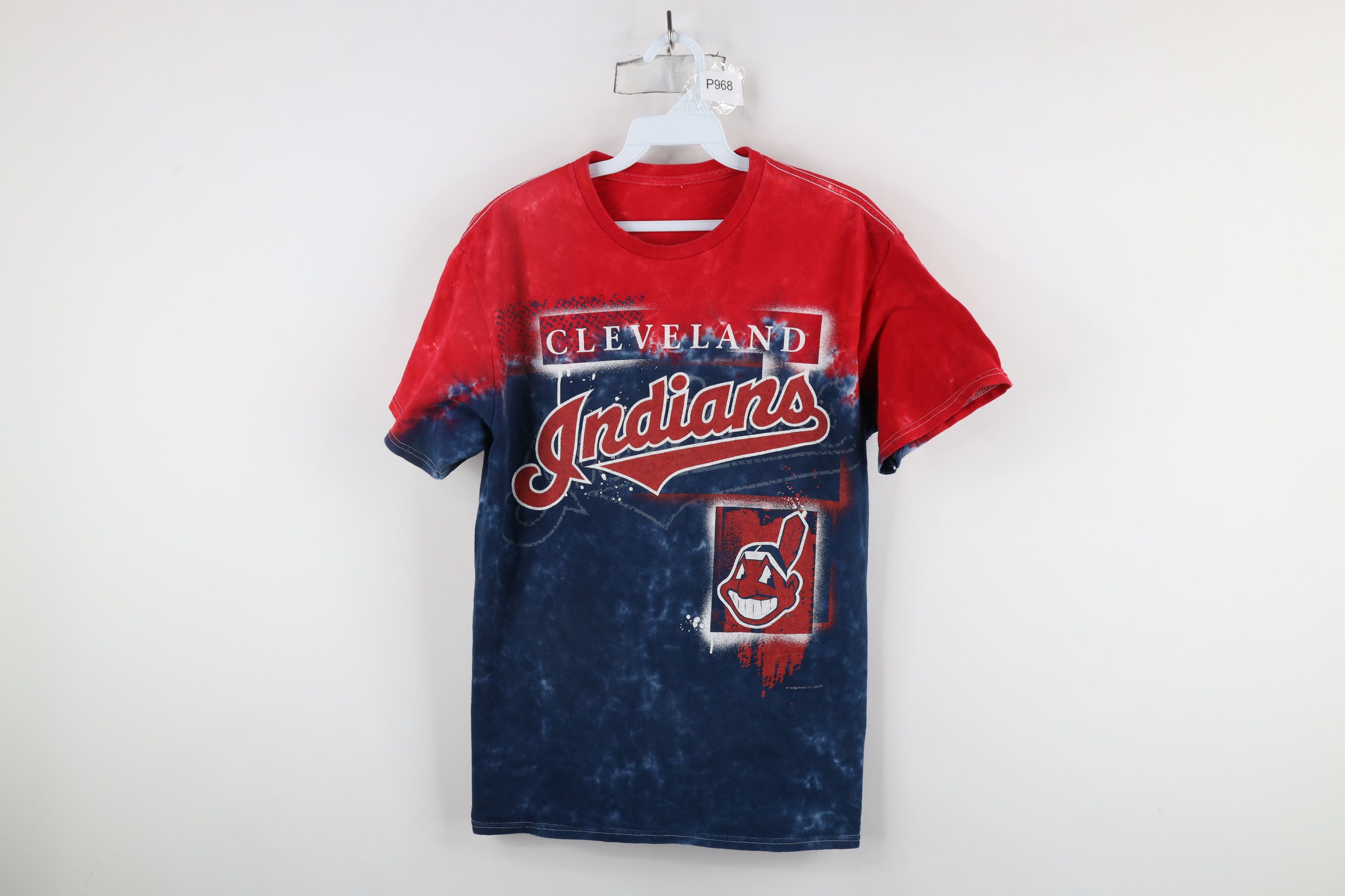 Vintage Vintage 90s Acid Wash Chief Wahoo Cleveland Indians T-Shirt Size US M / EU 48-50 / 2 - 1 Thumbnail