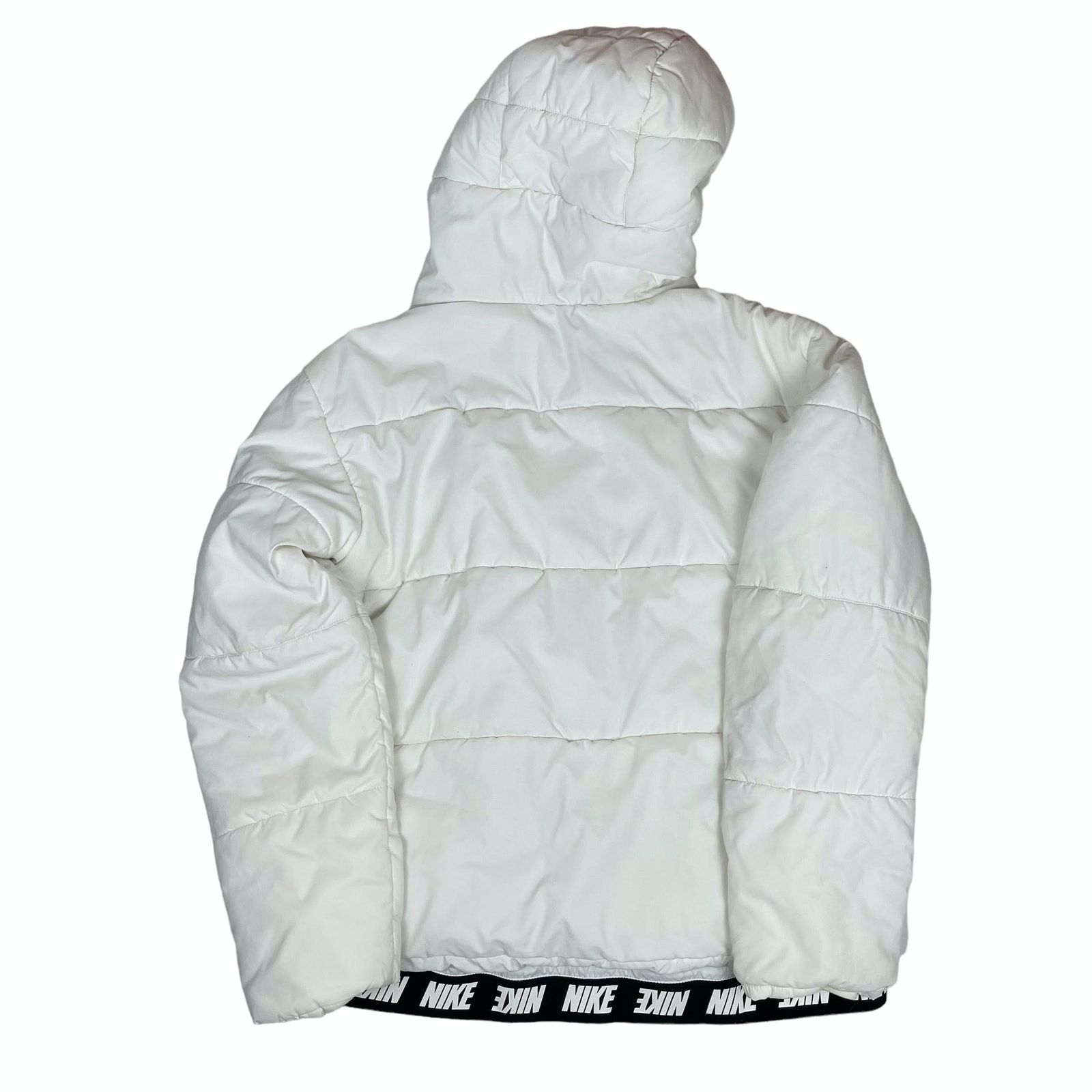 Nike Nike Women's White Polyester Full Zip Puffer Jacket Large Size L / US 10 / IT 46 - 12 Thumbnail