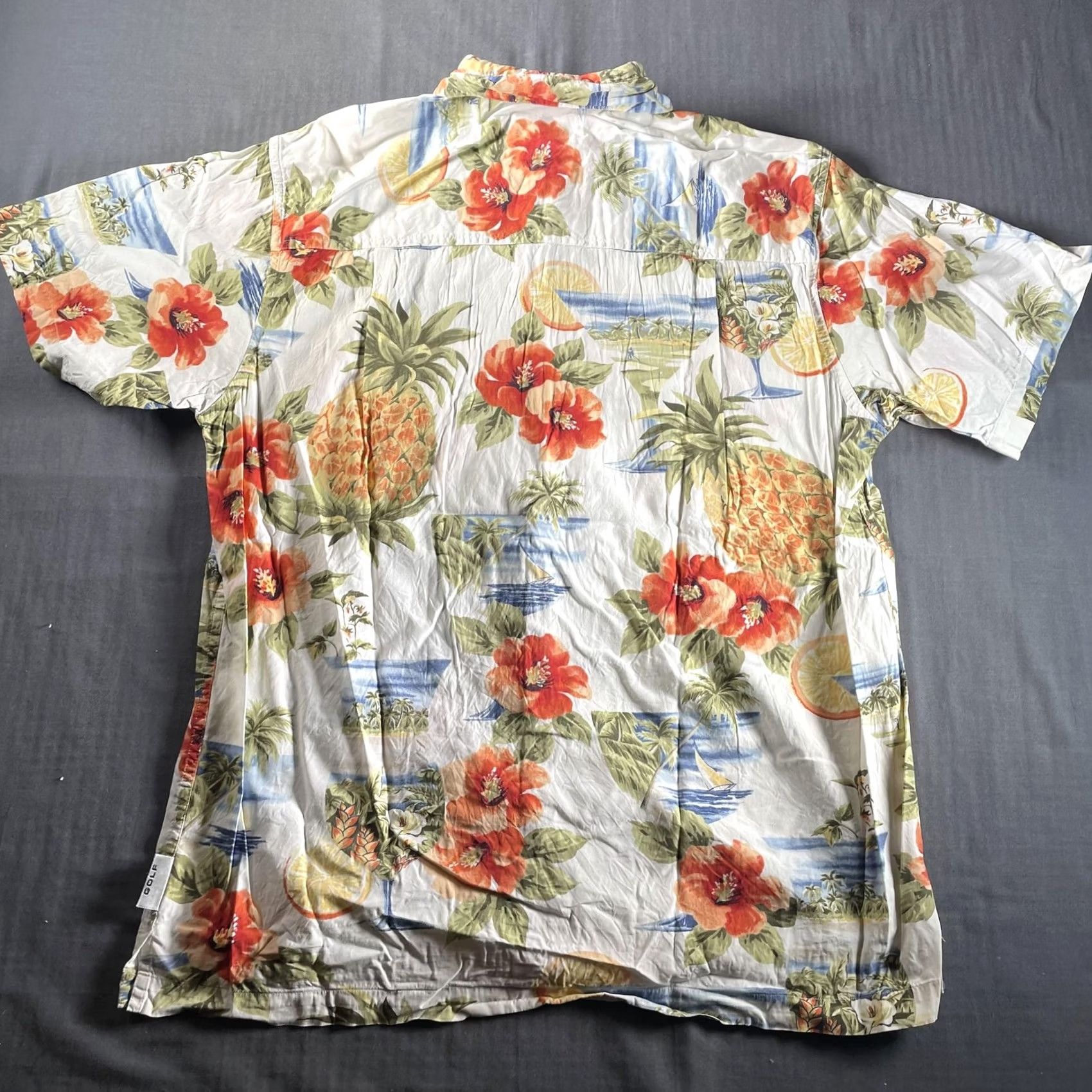 Chaps VINTAGE Chaps Ralph Lauren Shirt Mens Medium Hawaiian Pineapple Golf Print Short Sleeve Size US M / EU 48-50 / 2 - 7 Thumbnail