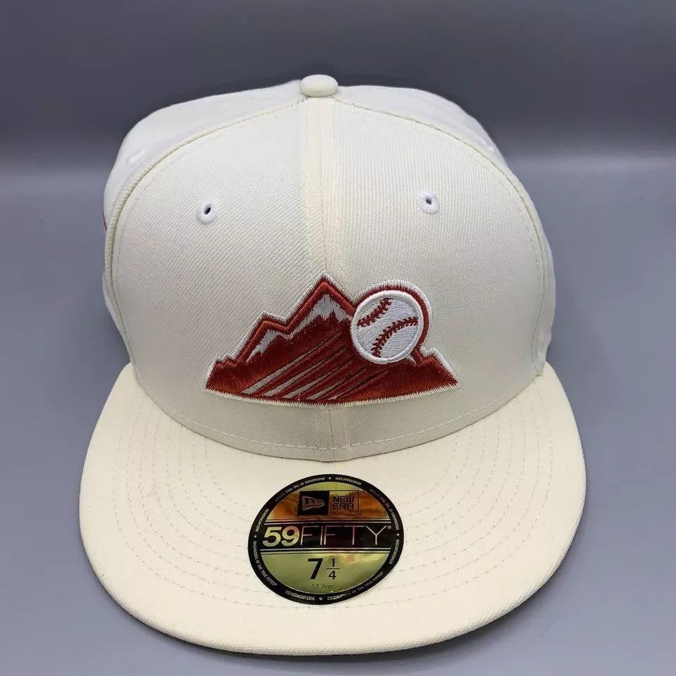 New Era Colorado Rockies Hat Men 7 1/4 59Fifty New Era Fitted Cap Size ONE SIZE - 2 Thumbnail