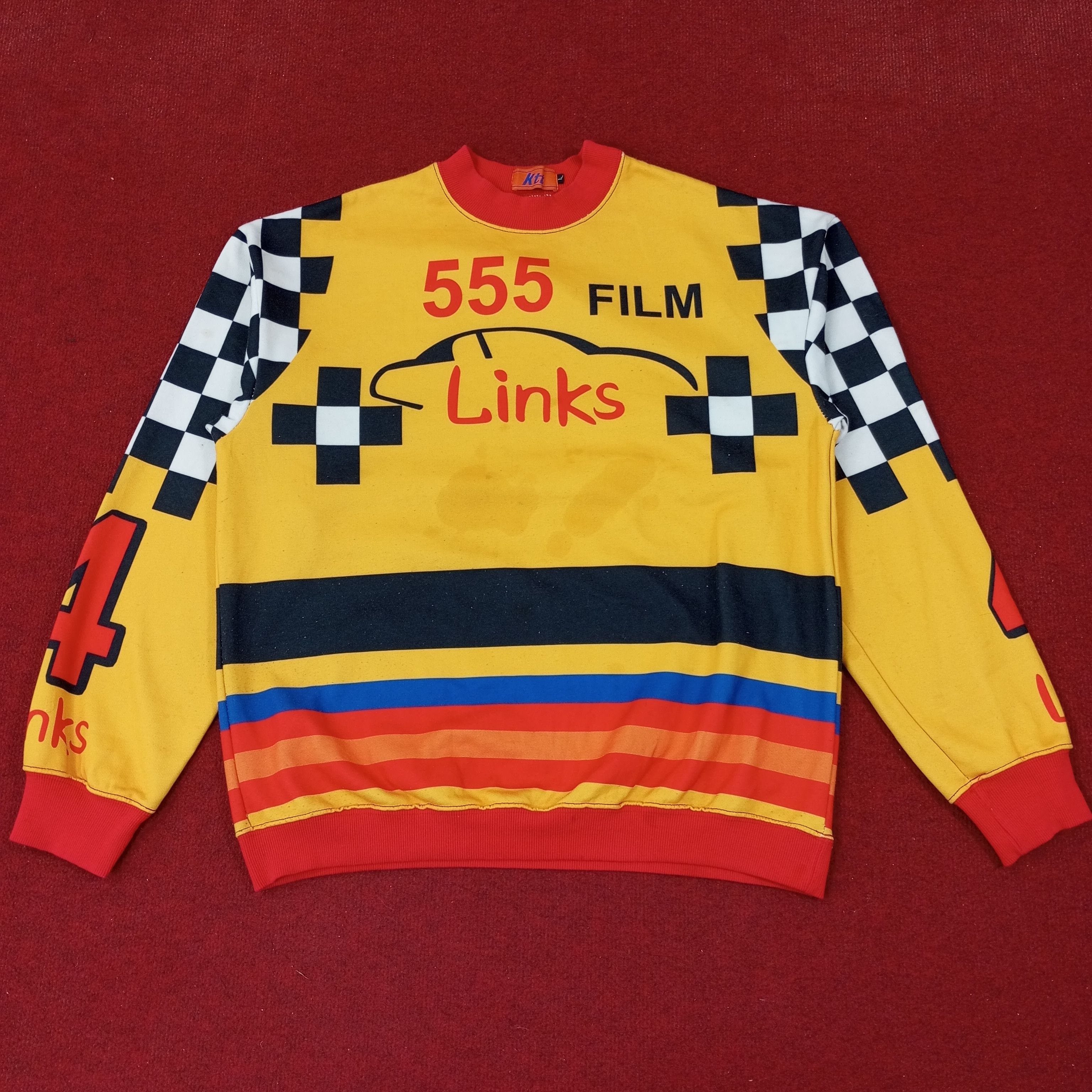 Vintage 555 Film Links Sweatshirt c220n5 Size US L / EU 52-54 / 3 - 1 Thumbnail