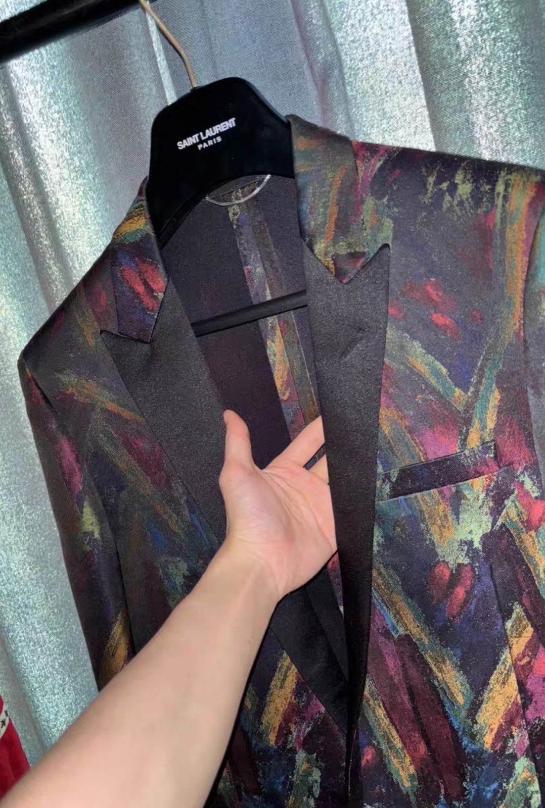 Saint Laurent Paris Saint Laurent SLP 2014SS Runway Oil Painting Suit Size 46S - 2 Thumbnail