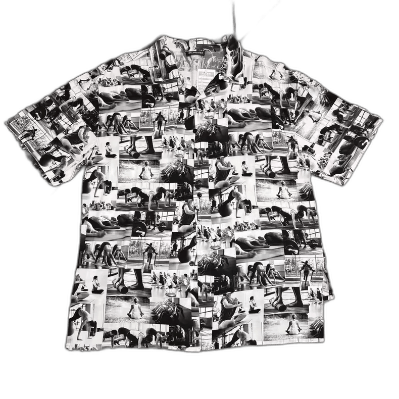 Balenciaga Balenciaga Yoga Short Sleeve Shirt-yf Size US M / EU 48-50 / 2 - 1 Thumbnail