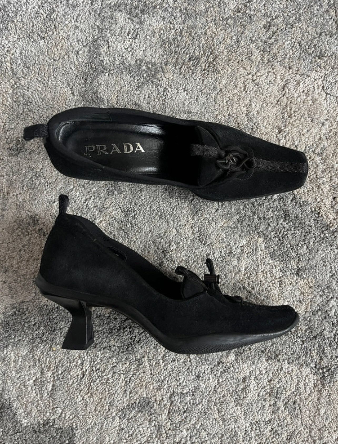 Prada Prada F/W99 suede heels Size US 7 / IT 37 - 1 Thumbnail