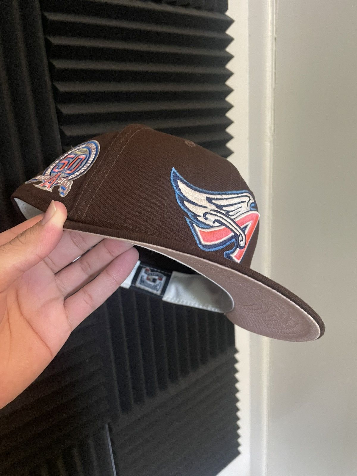 New Era 7 1/2 Mocha Anaheim Angels OG Cap City 2021 fitted hat pinky Size ONE SIZE - 1 Thumbnail