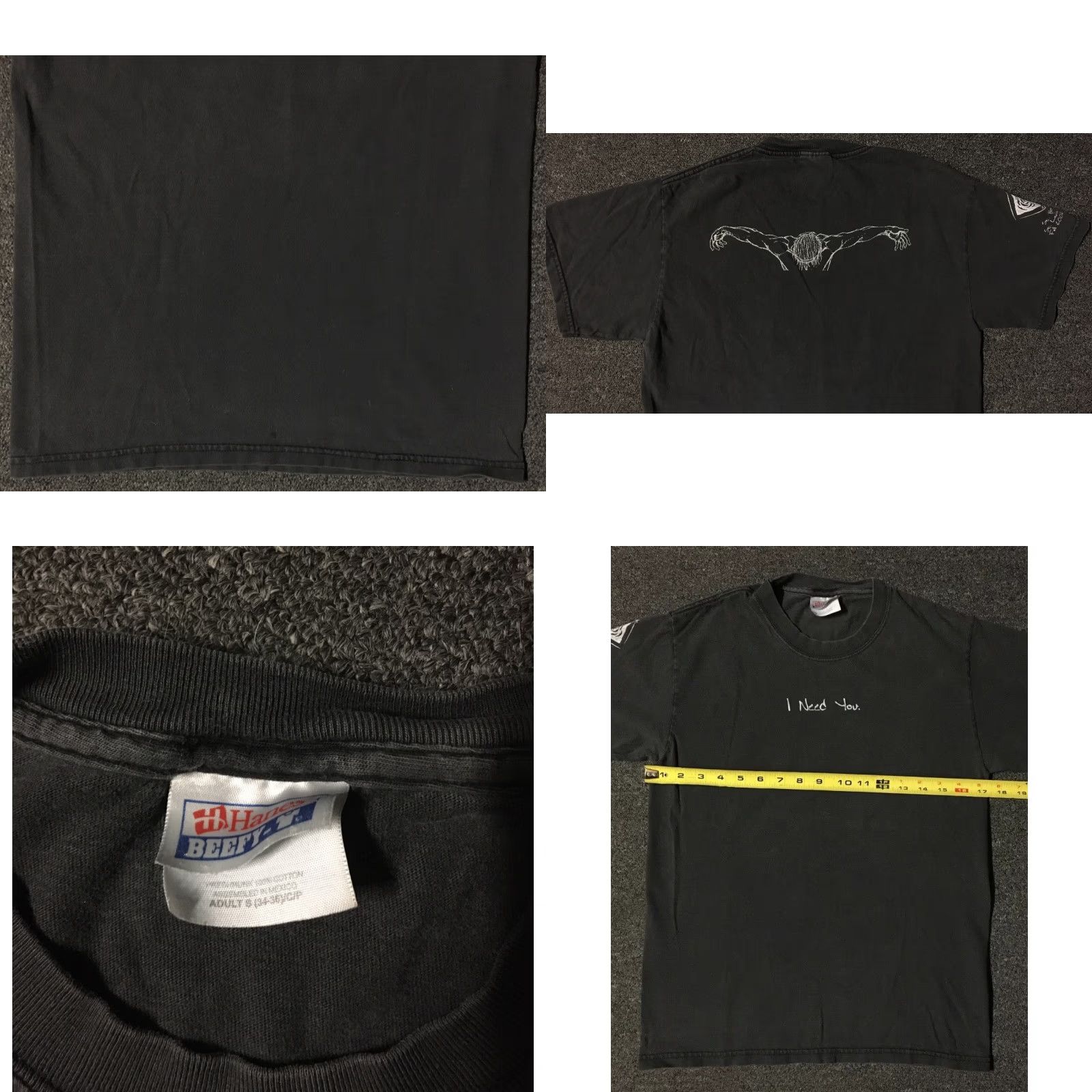 Vintage Vtg Jesus I Need You Cruxifix Faded Shirt S Black Men T-Shirt Religion Grunge 90s Jesus Christ Short Sleeve Size S Mens Size US S / EU 44-46 / 1 - 8 Thumbnail