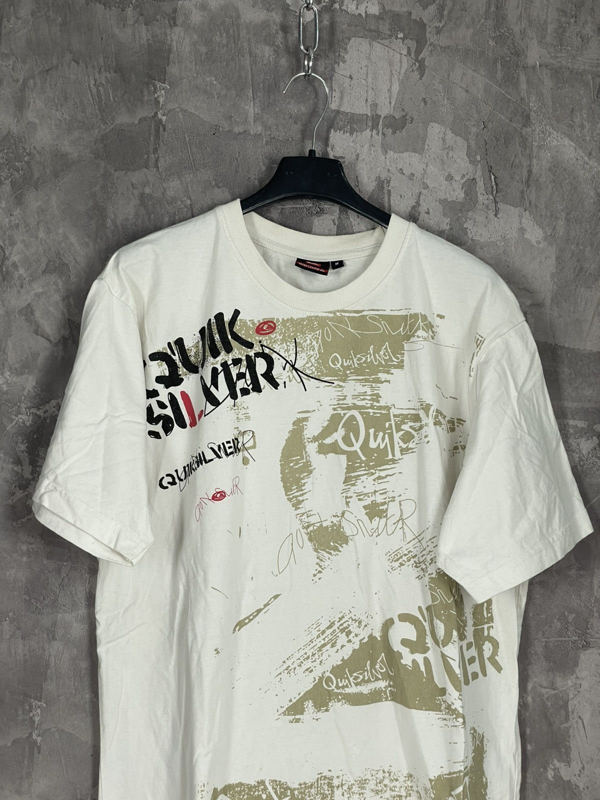 Quicksilver × Quiksilver × Vintage Vintage Quiksilver Spellout T-shirt y2k Size US M / EU 48-50 / 2 - 2 Thumbnail