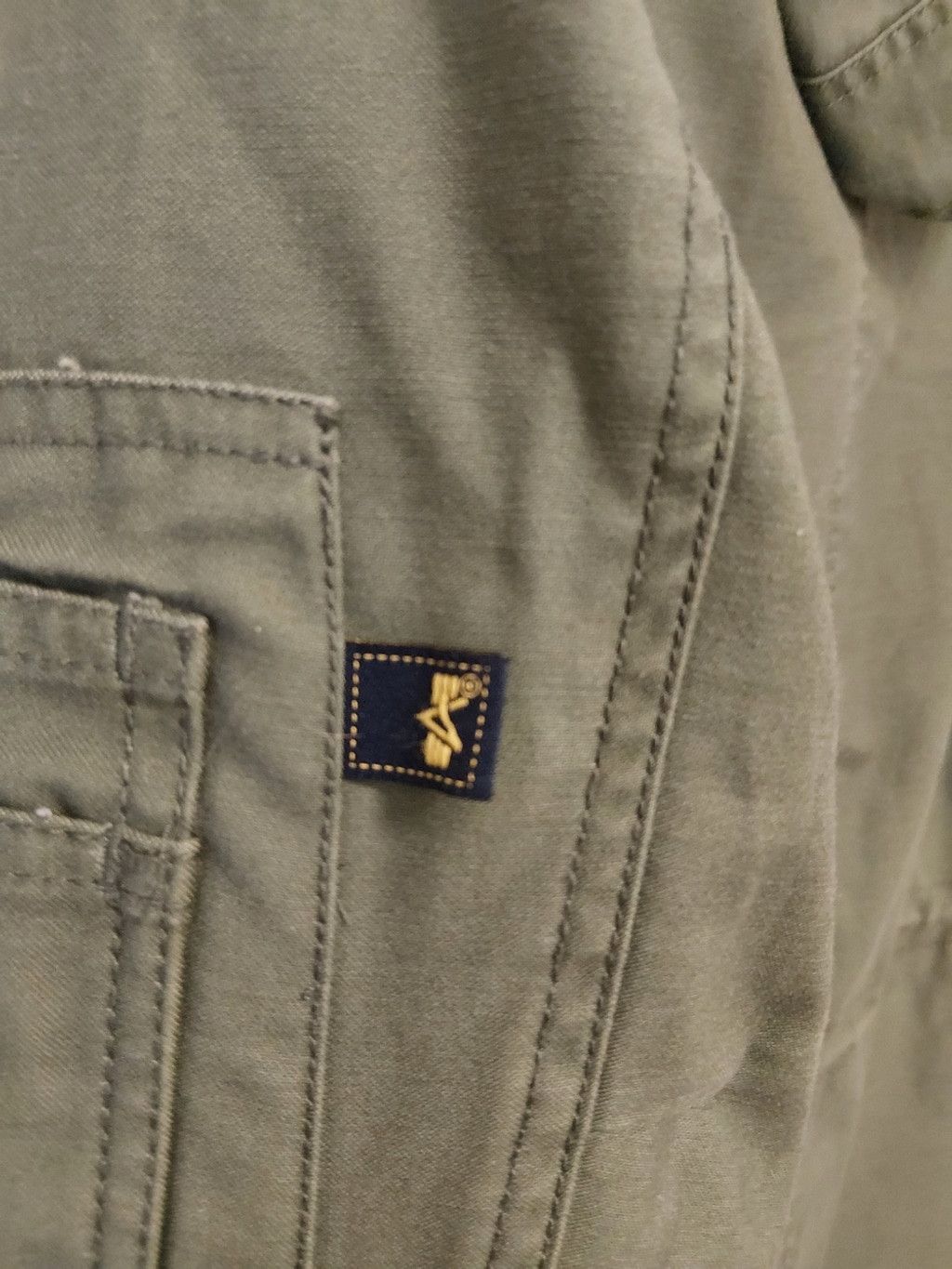 Alpha Industries Alpha Industries Hooded M-65 Olive Green Jacket with Navy a Size US XXS / EU 40 - 9 Thumbnail
