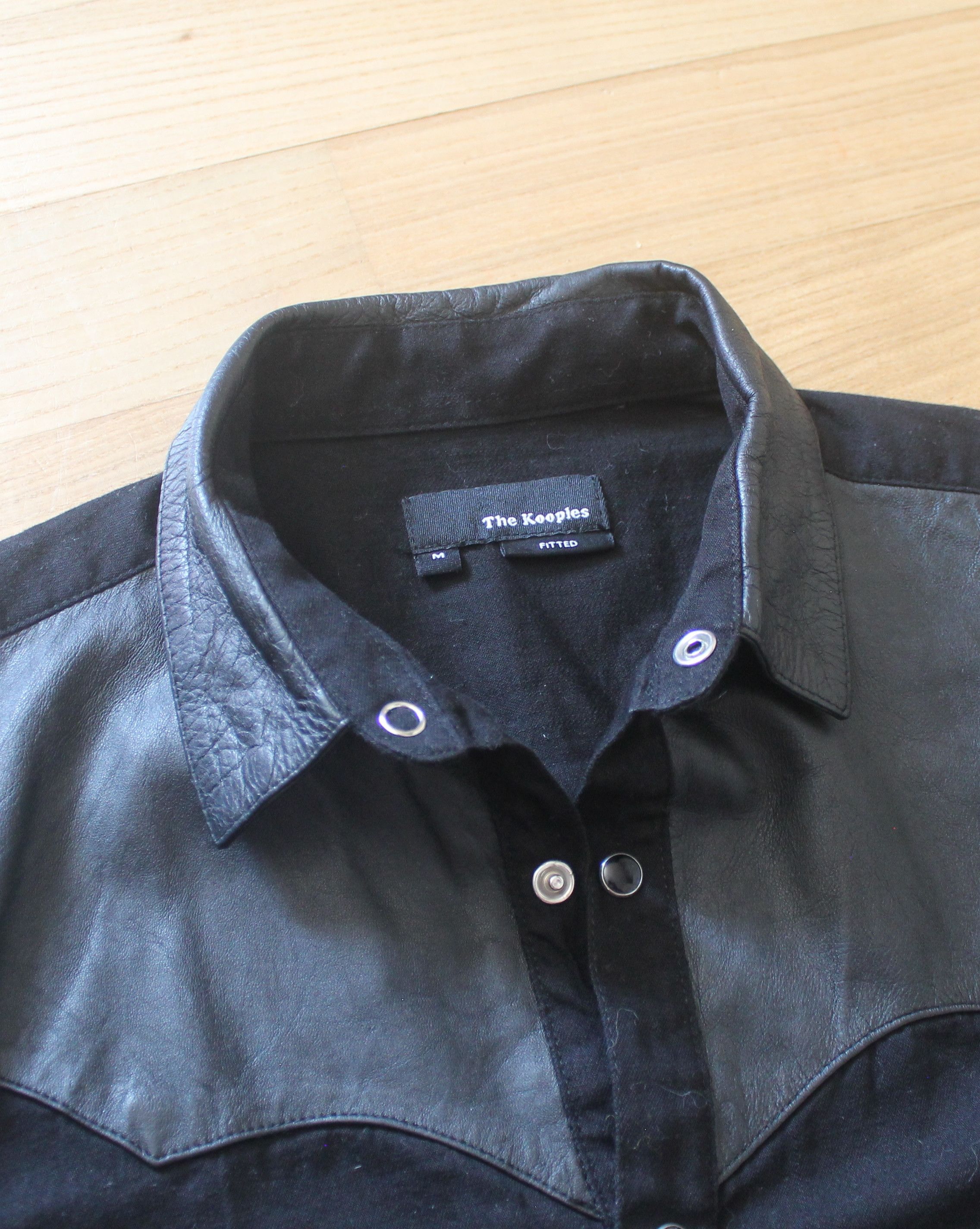 The Kooples The Kooples Black Lambskin Shirt Size US M / EU 48-50 / 2 - 6 Thumbnail