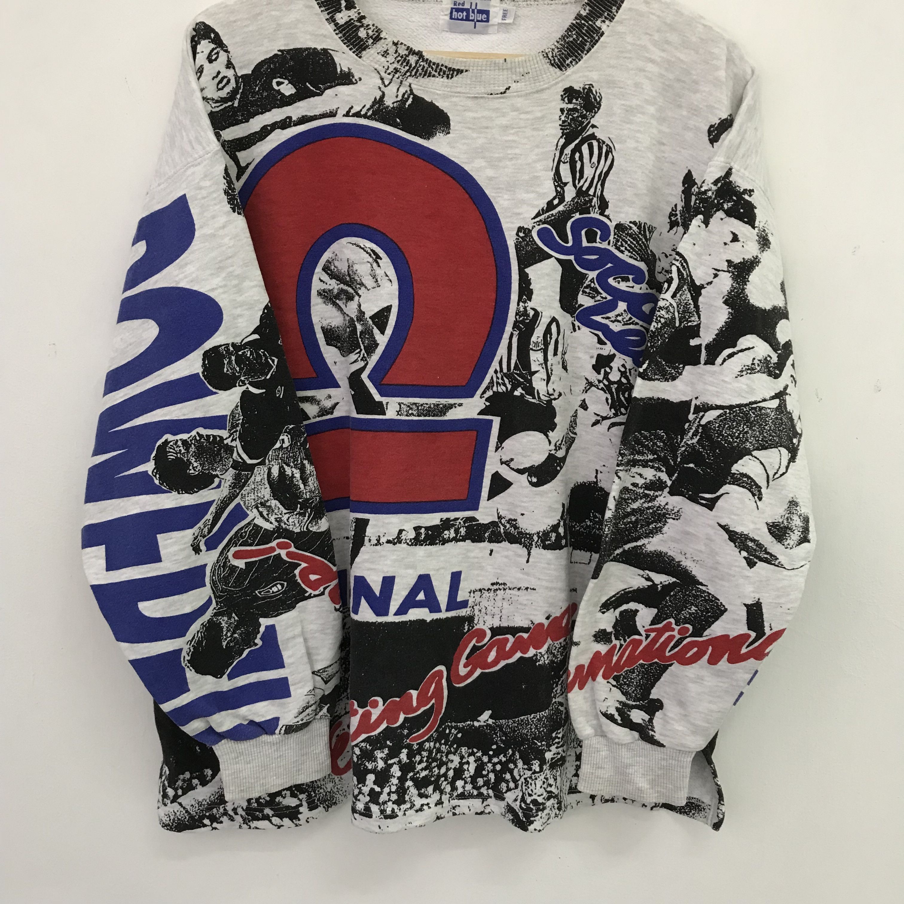 Vintage Vintage 90's Retro Soccer League Gray - 417 Size US L / EU 52-54 / 3 - 6 Thumbnail