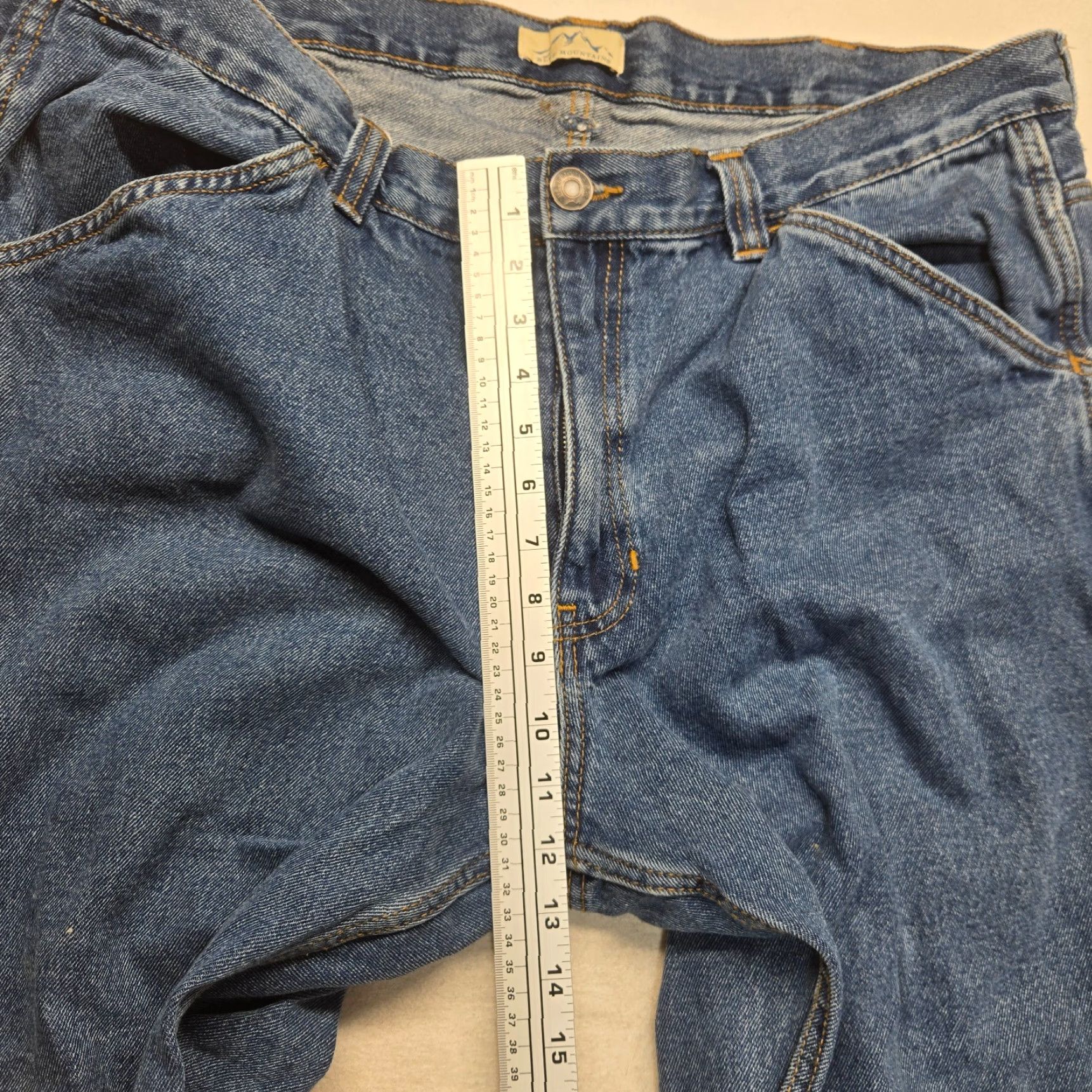 The Mountain Vintage Blue Mountain Men's Jeans Pants 42x30 Straight Leg Denim Cotton Blue 90s Casual Men's Size US 42 / EU 58 - 6 Thumbnail