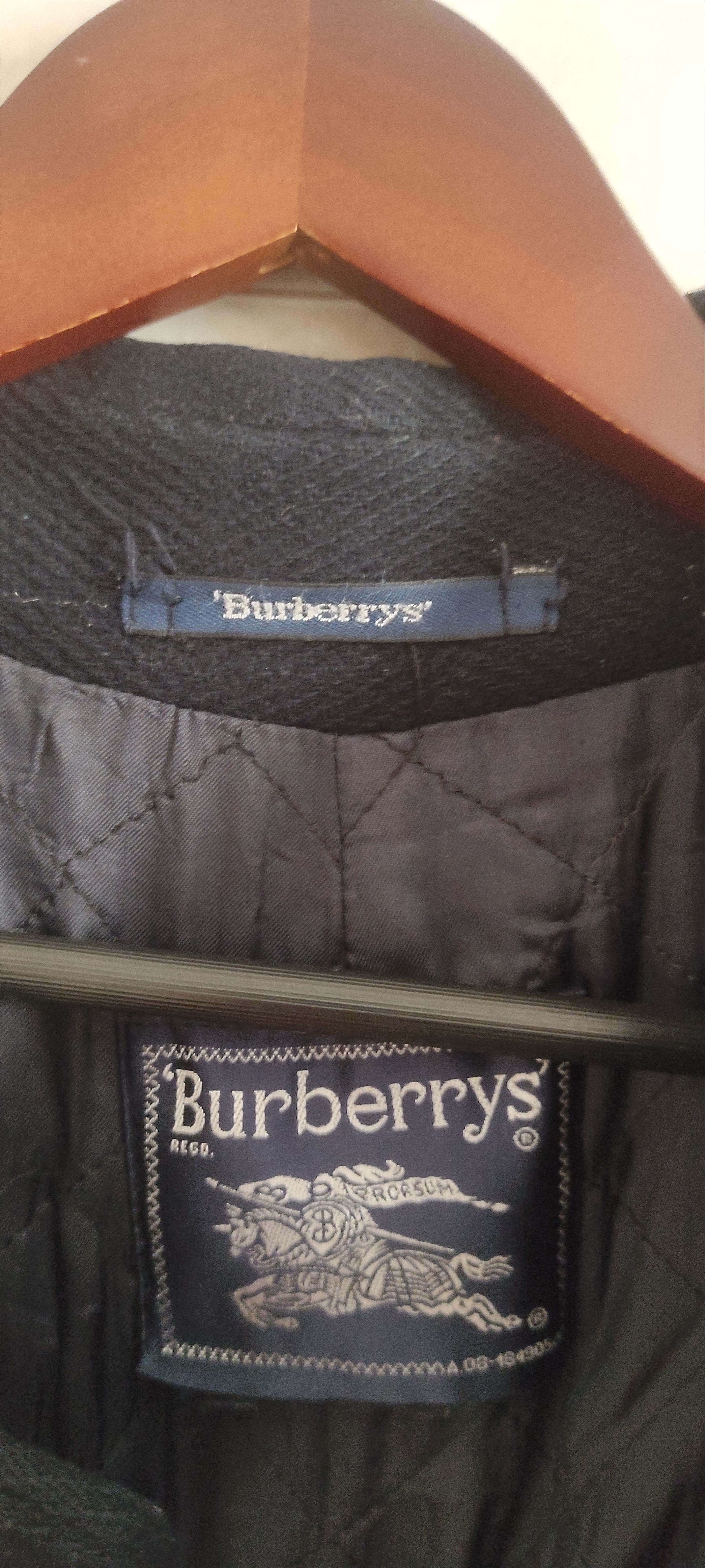 Burberry Vintage Burberrys Wool 90s Duffle Coat Blue Nova Check Size US XL / EU 56 / 4 - 14 Thumbnail