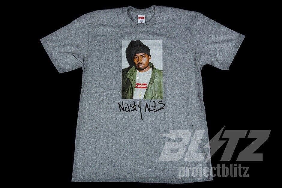 Supreme FW17 SUPREME NAS TEE HEATHER GREY M MEDIUM 2017 Size US M / EU 48-50 / 2 - 2 Thumbnail