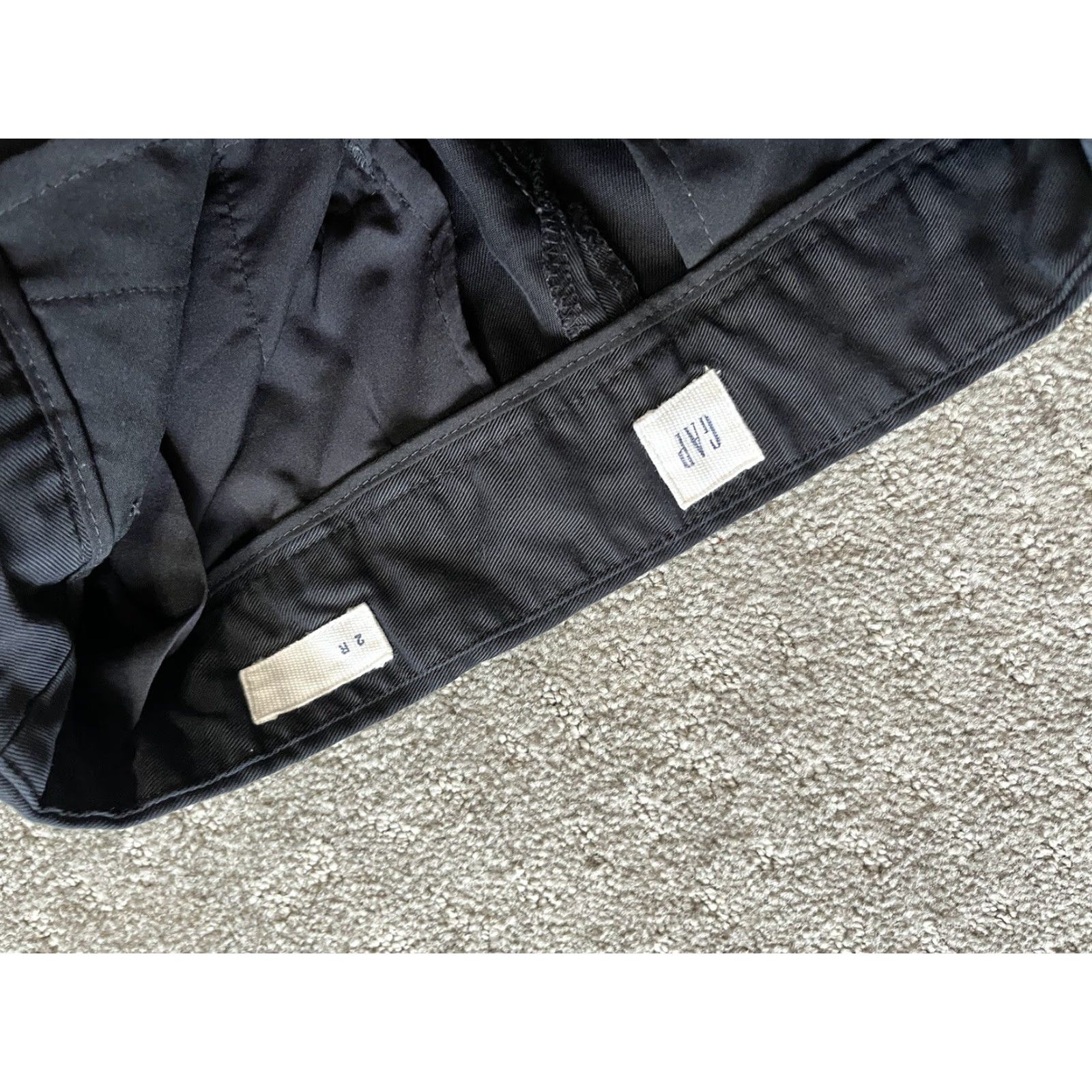 Gap VINTAGE Gap Khaki Pants Women Size 2 Straight Slim Lyocell Black Casual Business Size ONE SIZE - 3 Thumbnail