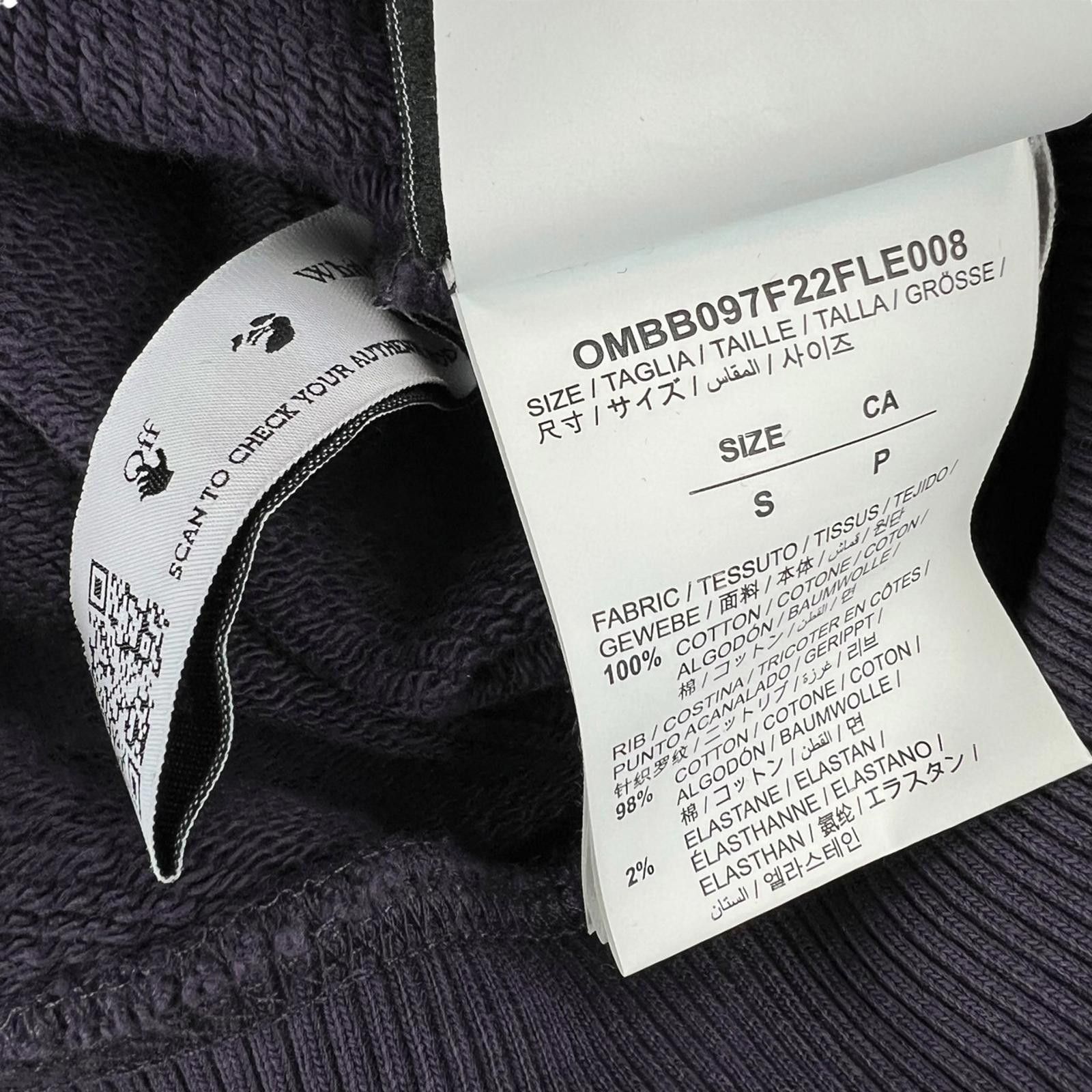 Off-White Off-White Brushed Arrows Hoodie Purple Size US S / EU 44-46 / 1 - 4 Thumbnail