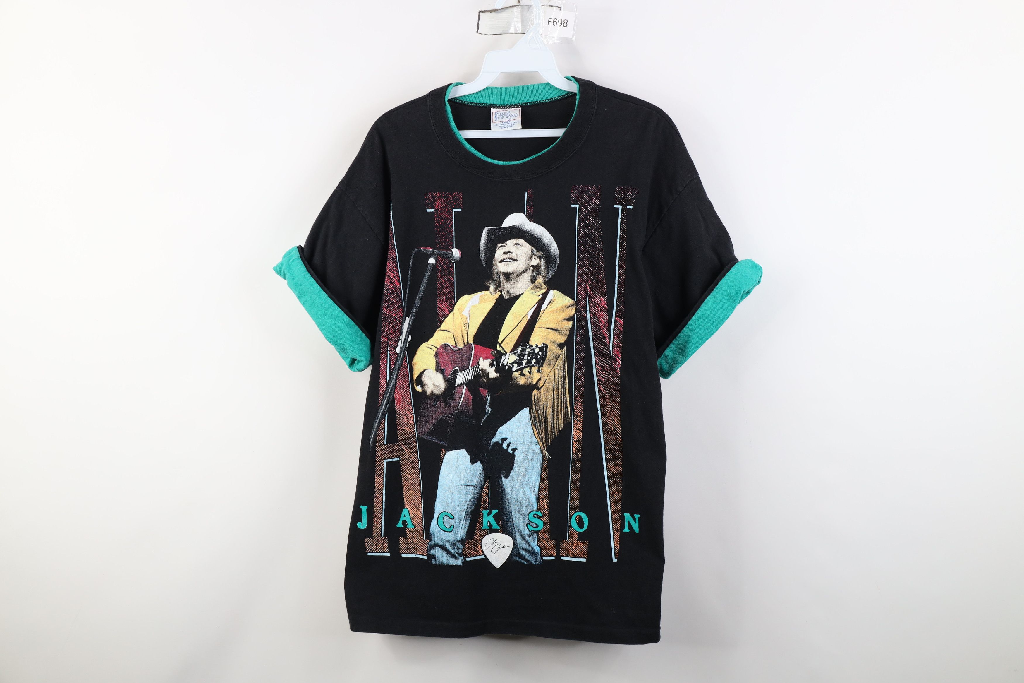 Vintage Vintage 90s On Tour Alan Jackson Country Band T-Shirt USA Size L / US 10 / IT 46 - 1 Thumbnail