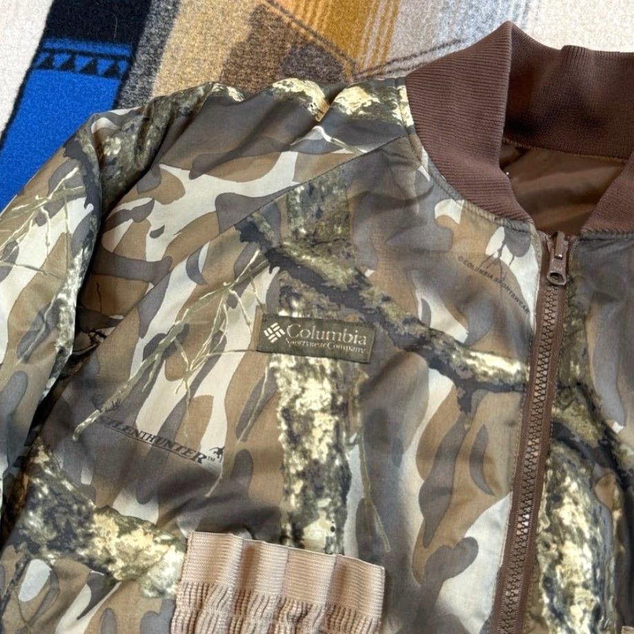 Vintage VINTAGE Columbia Reversible Camouflage Puffer Jacket Mens Hunting Outdoor Nylon Zip SZ L Brown Size US L / EU 52-54 / 3 - 7 Thumbnail