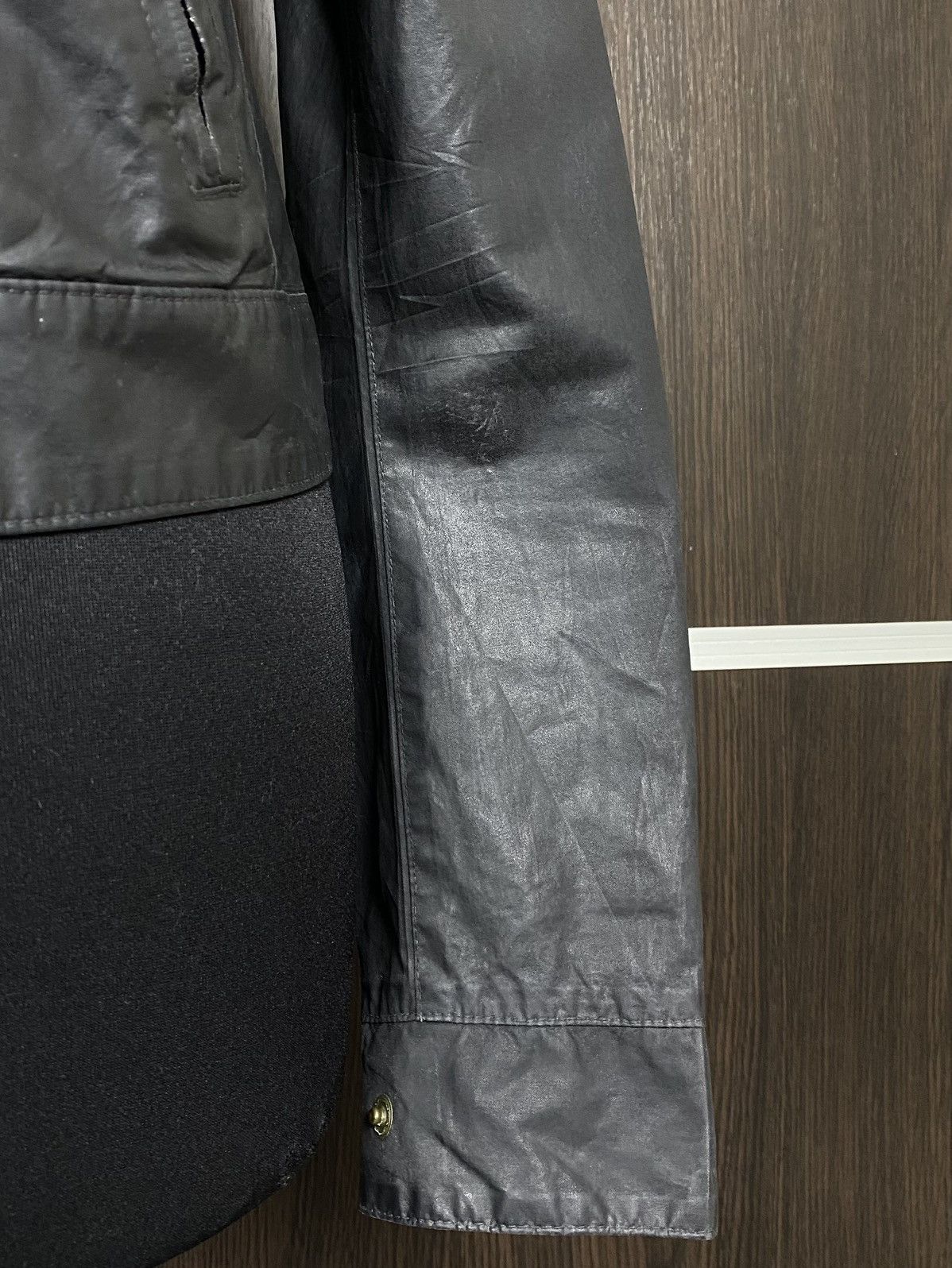 Belstaff Belstaff Gold Rubberized Y2K Belt Biker Jacket Size M / US 6-8 / IT 42-44 - 8 Thumbnail