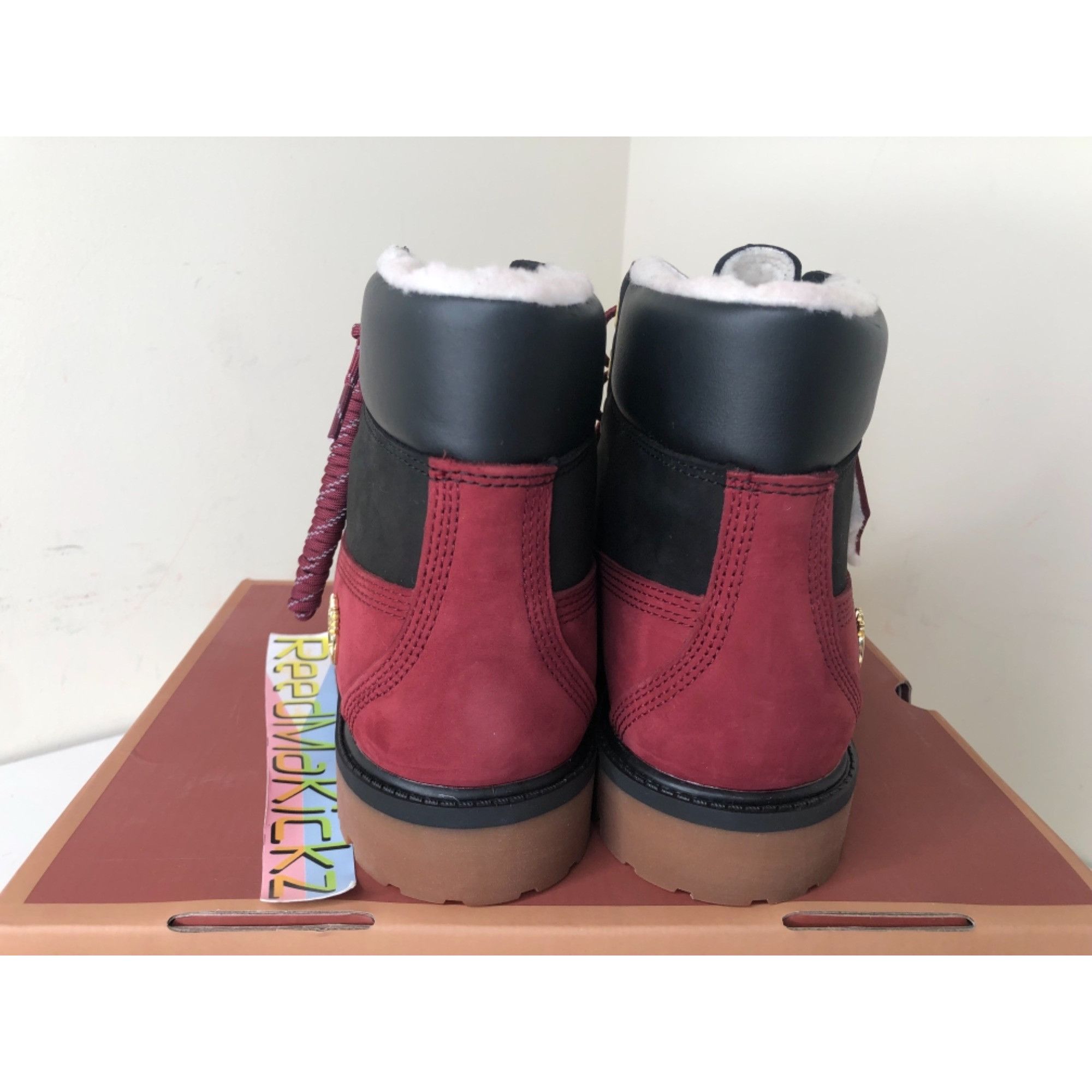 Timberland Timberland Boots Shearling Red GS 5Y Size US 5 / EU 37 - 4 Thumbnail