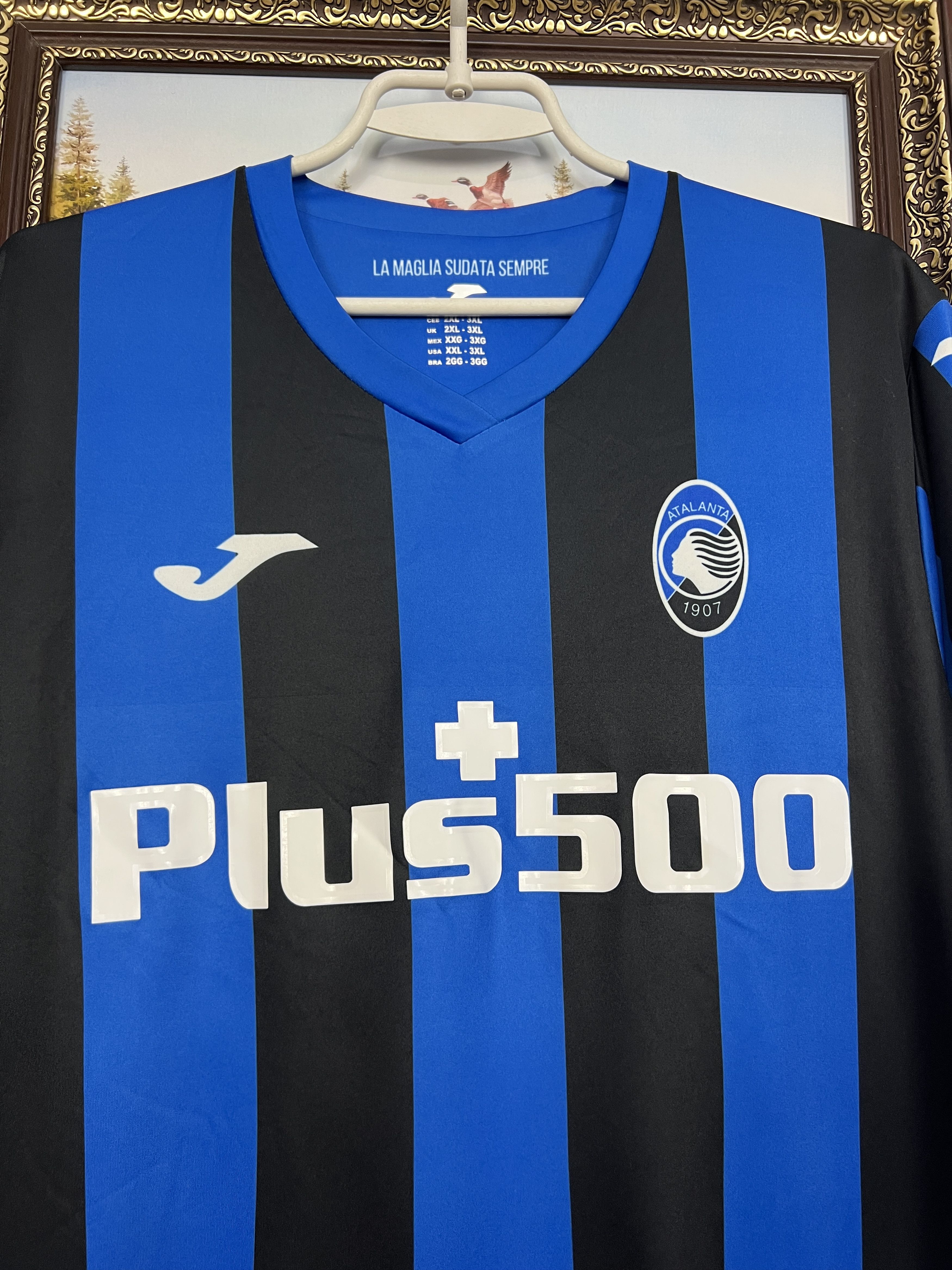 Joma Atalanta football shirt 2022 Soccer Joma #17 Hojlund Jersey Size US XXL / EU 58 / 5 - 7 Thumbnail