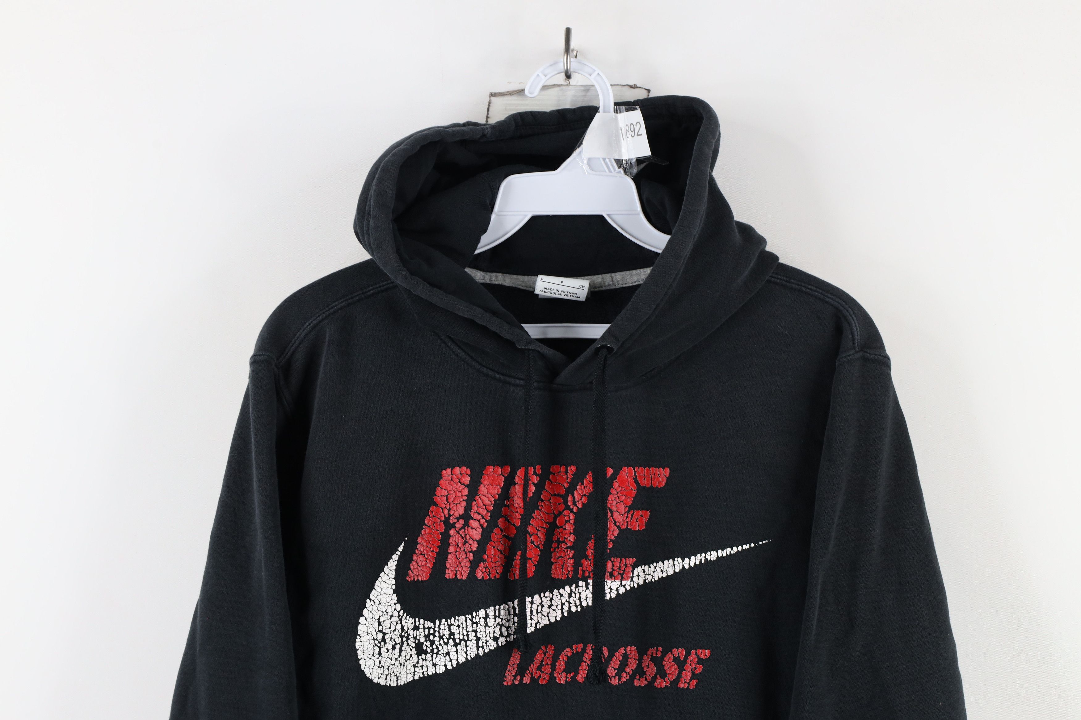 Nike × Vintage Vintage Nike Lacrosse Spell Out Big Logo Hoodie Sweatshirt Size US S / EU 44-46 / 1 - 2 Thumbnail