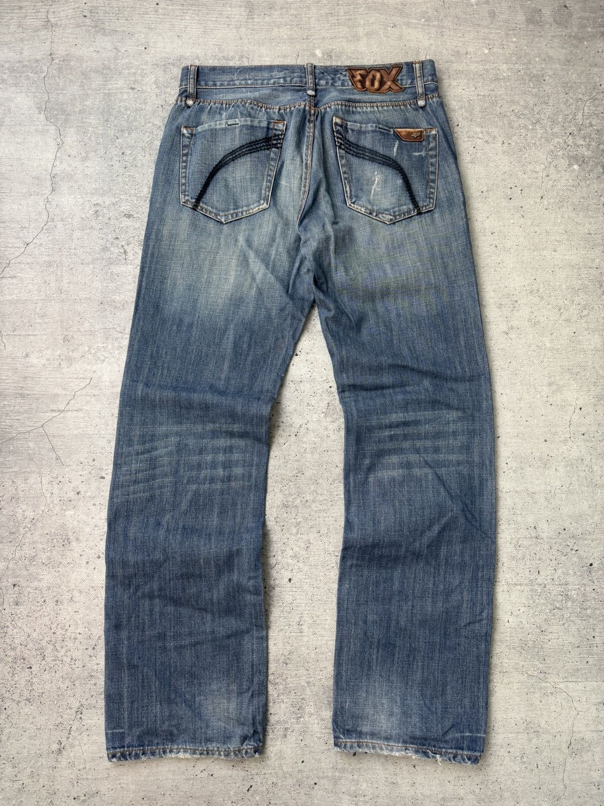 Fox Racing Vintage Fox Racing Flared Jeans Size US 33 - 1 Thumbnail