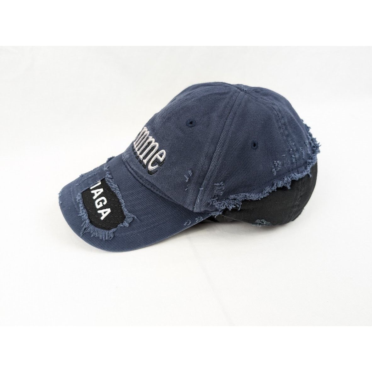 Balenciaga o1rshd1 Q:3 / Size: L / DUP/ Femme Logo Cap / Hat Blue/Black Size ONE SIZE - 7 Thumbnail