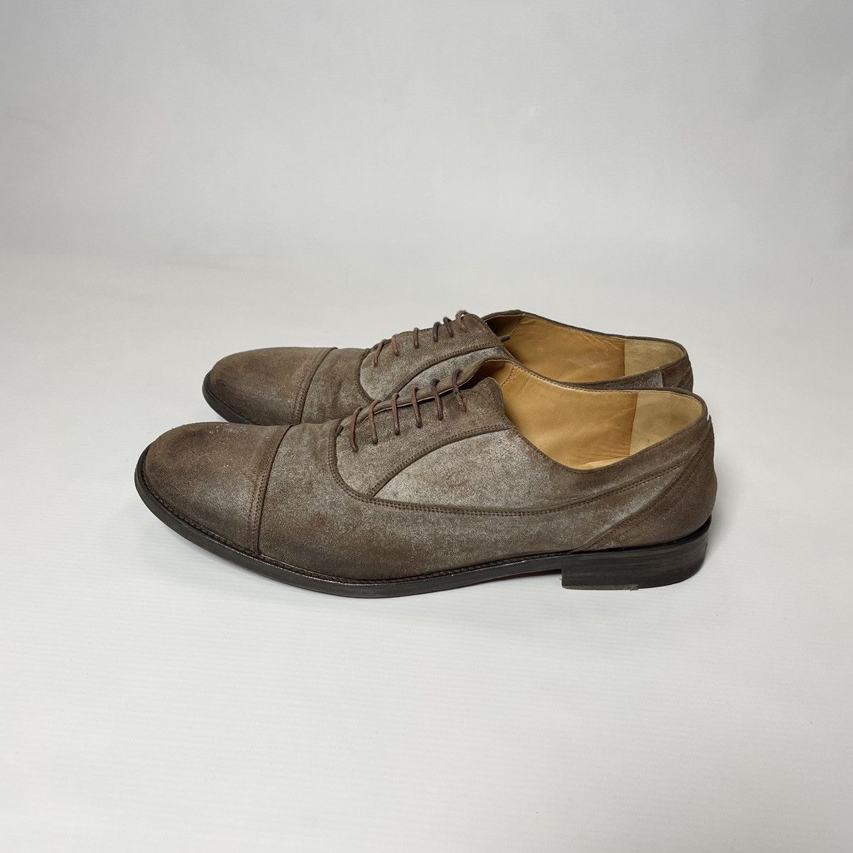 Maison Margiela ‘Mould’ Effect Suede Oxford Shoes Size US 11 / EU 44 - 2 Thumbnail