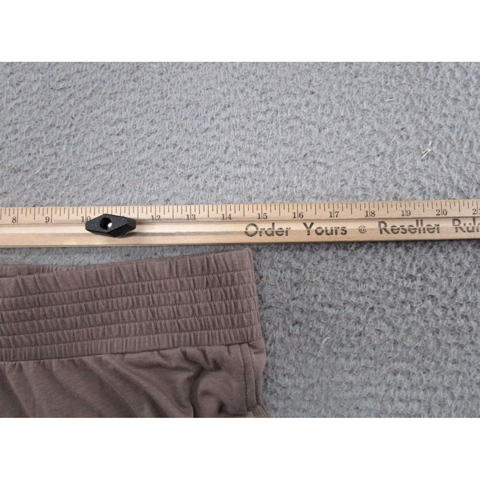 Vintage AnyBody Cozy Knit Wide Leg Pants Women's S Beige Beach Stretch Size 28" / US 6 / IT 42 - 4 Thumbnail