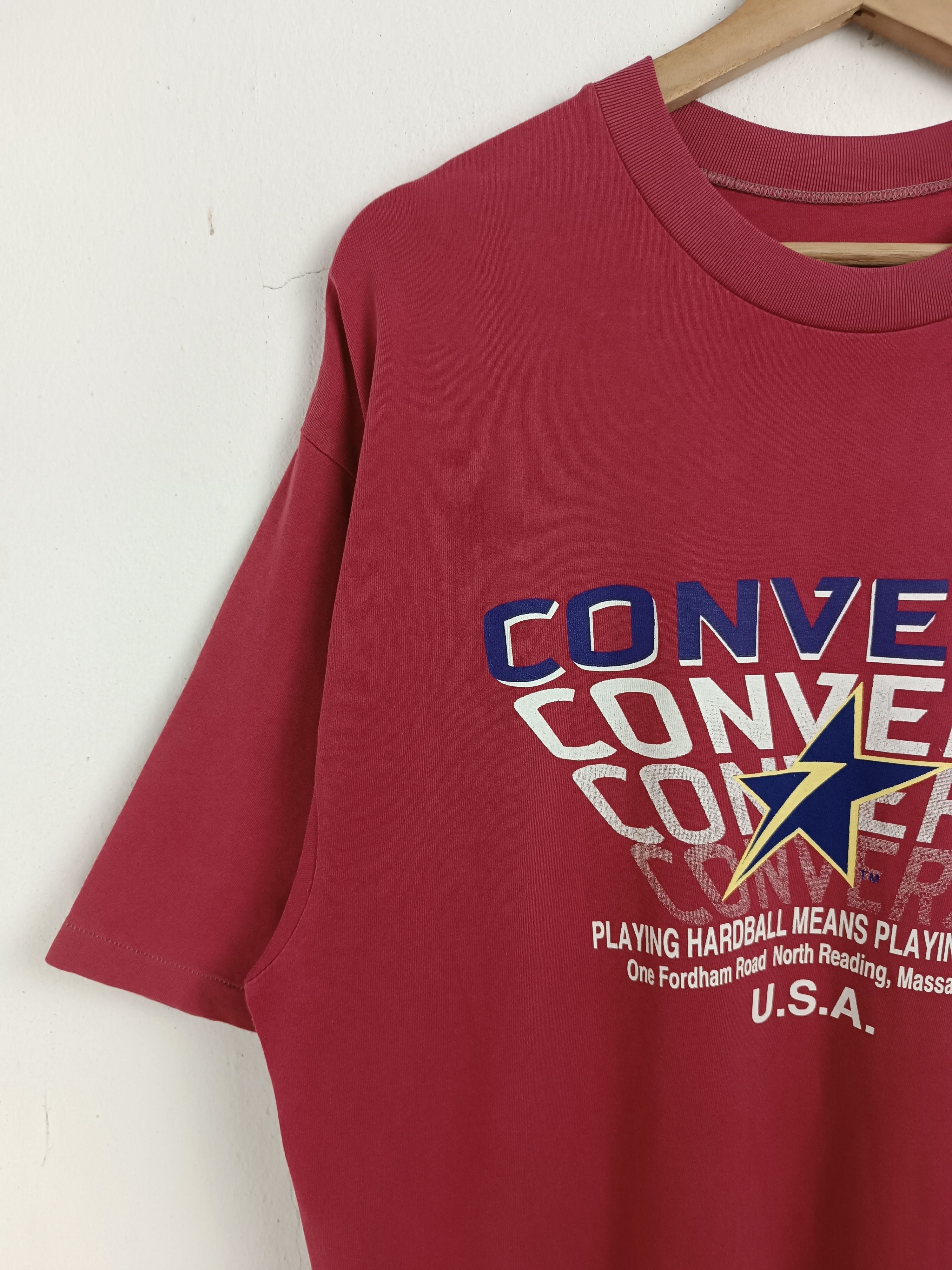 Converse VINTAGE 90'S CONVERSE HARDBALL FADED TEE NBA MLB Size US L / EU 52-54 / 3 - 5 Thumbnail