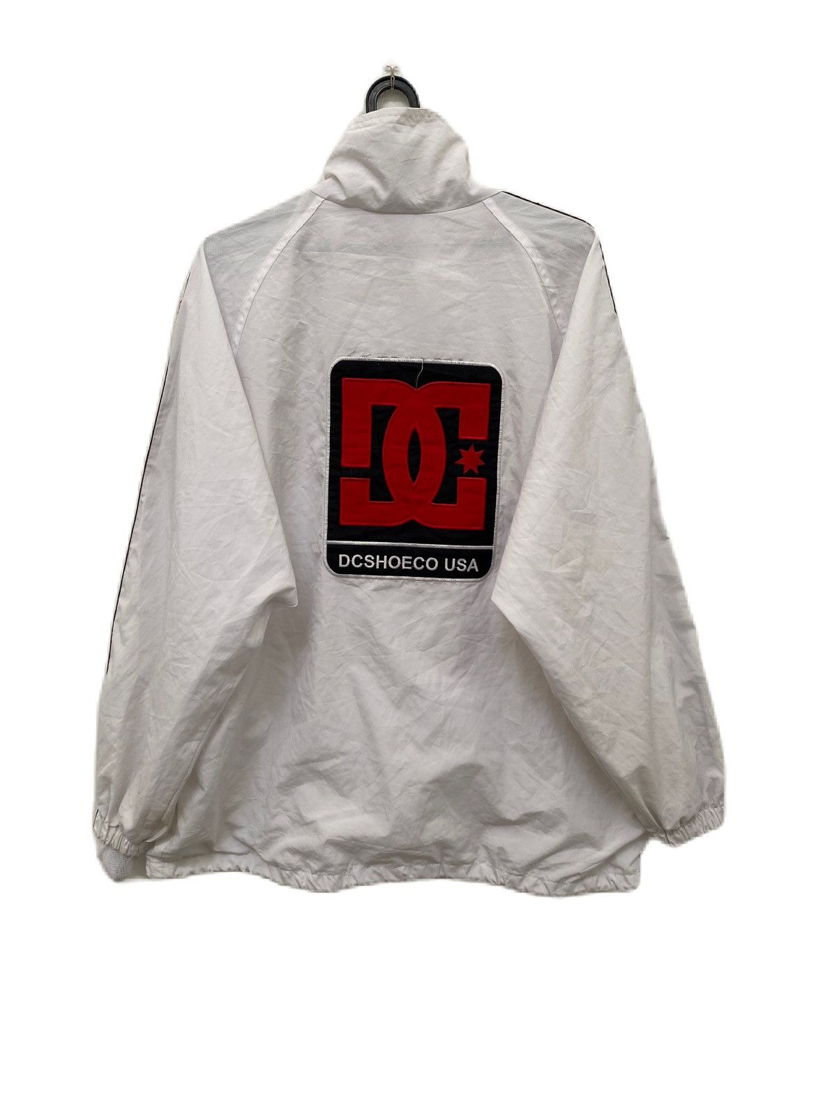 Vintage DC Shoecousa Fullzip Coach Jacket Big Logo Design