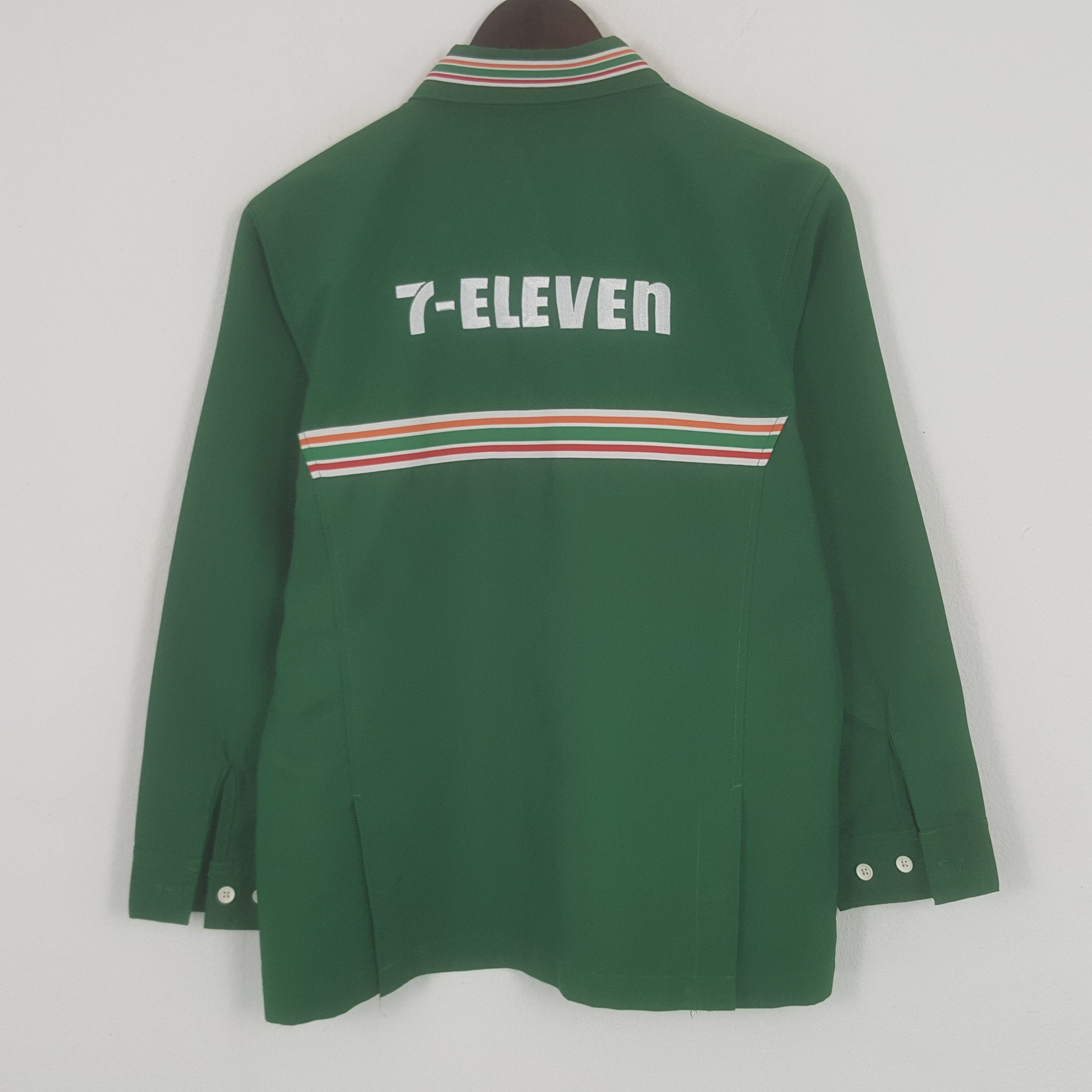 Japanese Brand × Vintage Vintage 7 Eleven Worker Embroidery Logo Jacket Size US S / EU 44-46 / 1 - 1 Thumbnail