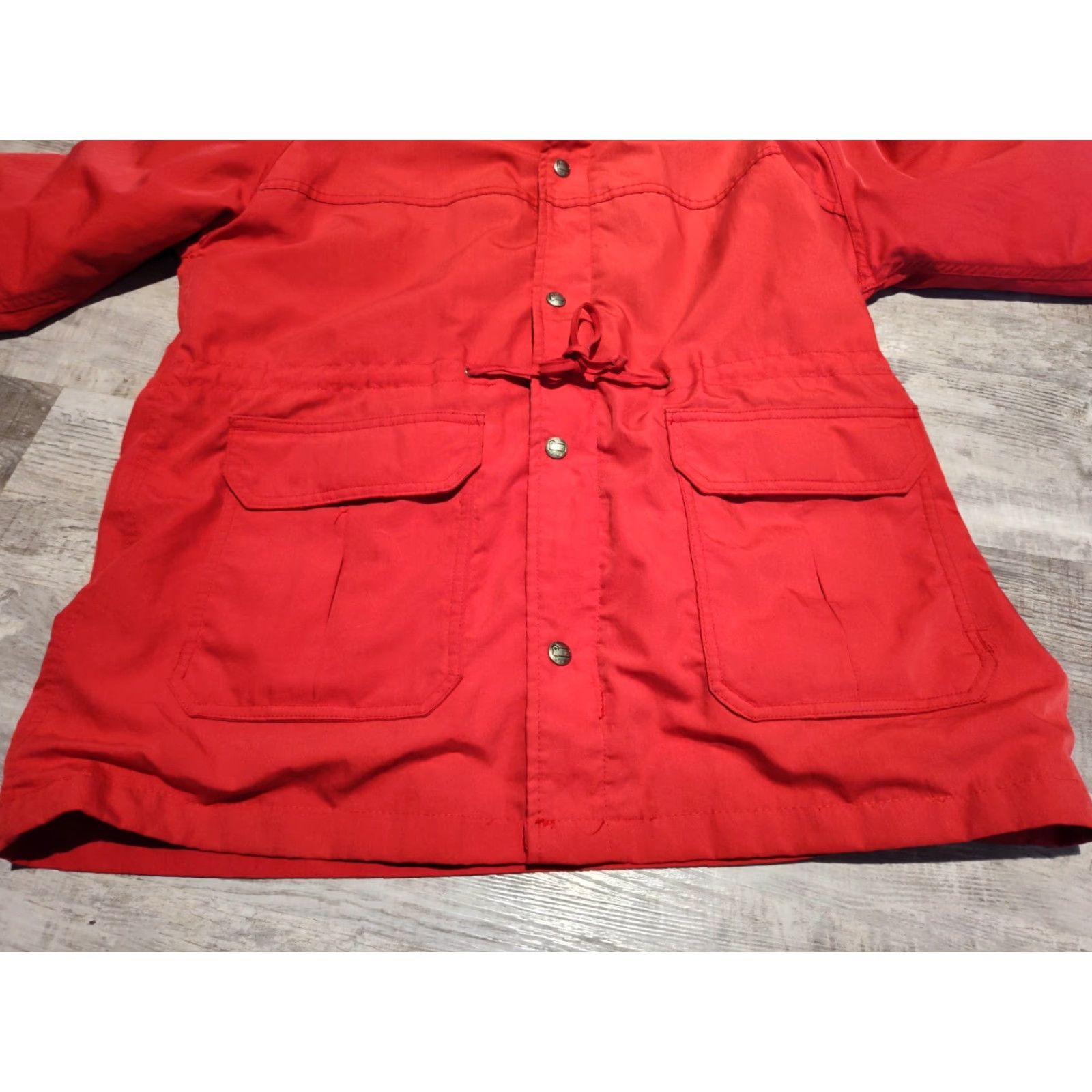 Vintage VINTAGE Woolrich Women's Jacket Large Red Wool Blend Lined Parka USA Fall Winter Size L / US 10 / IT 46 - 4 Thumbnail
