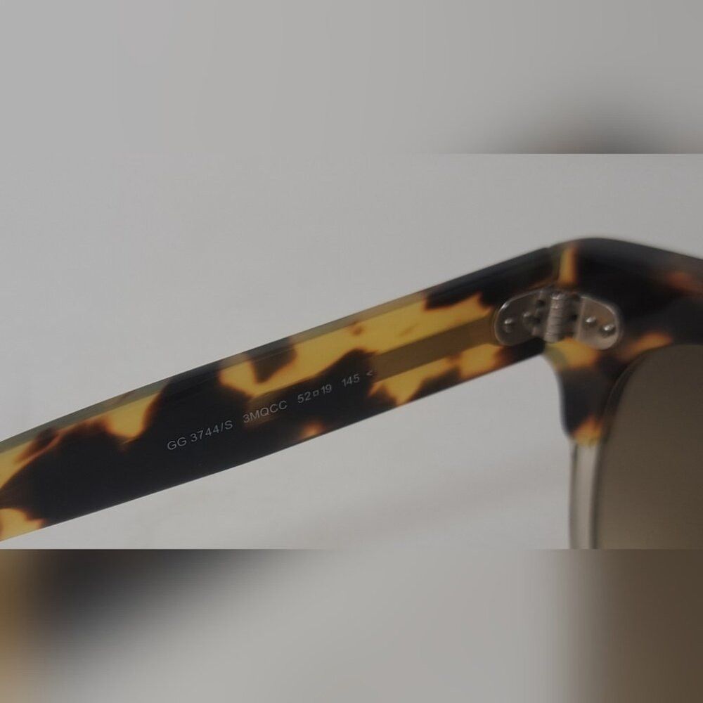 Gucci Gucci Women's Sunglasses Spotted Havana Oval Brown Gradient Size ONE SIZE - 4 Thumbnail