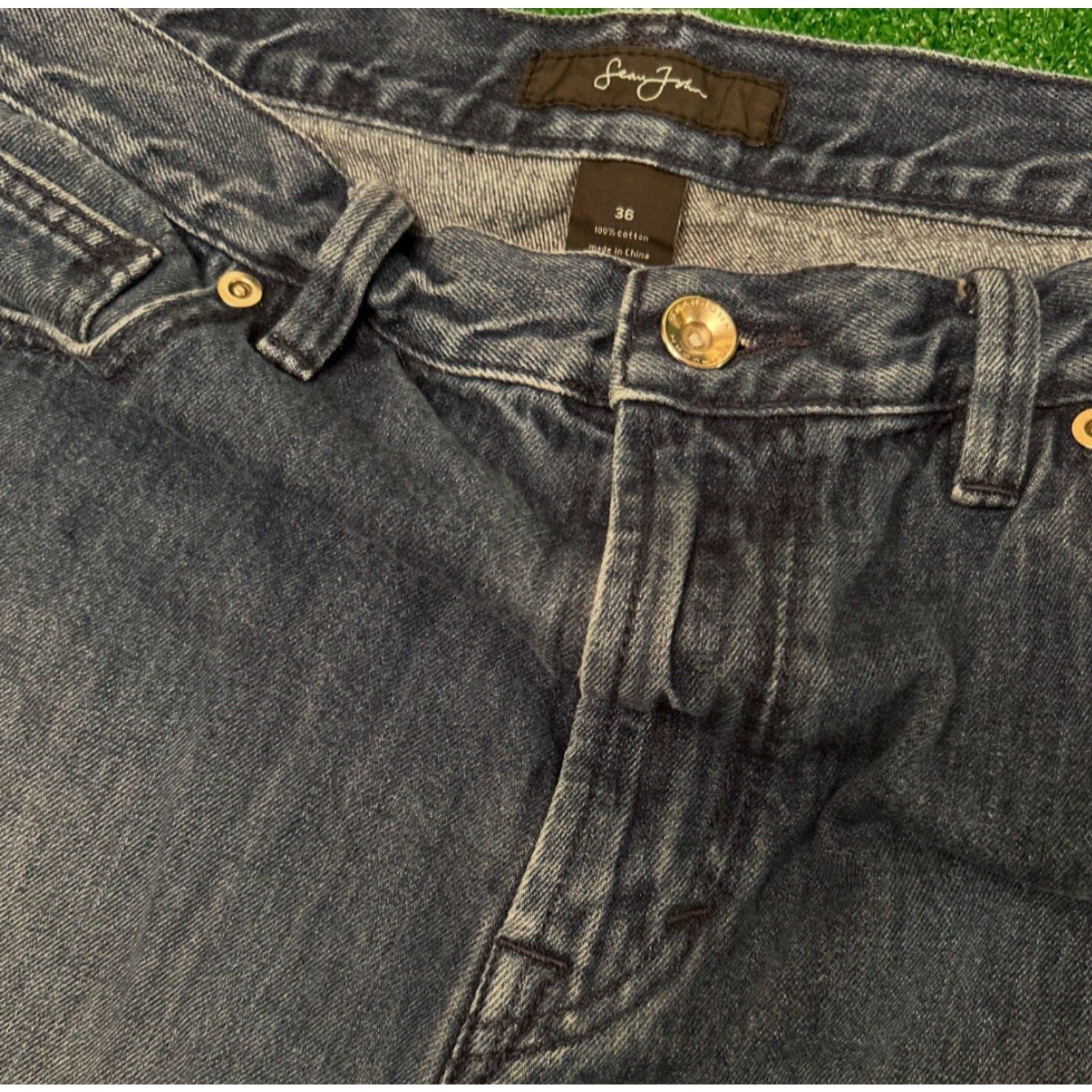 Sean John VINTAGE Sean John Baggy Hip Hop Skater Grunge Jorts Jeans Shorts Mens Sz 36 JNCO Skater Grunge Hip Hop Punk 90s MENS Size US 36 / EU 52 - 3 Thumbnail
