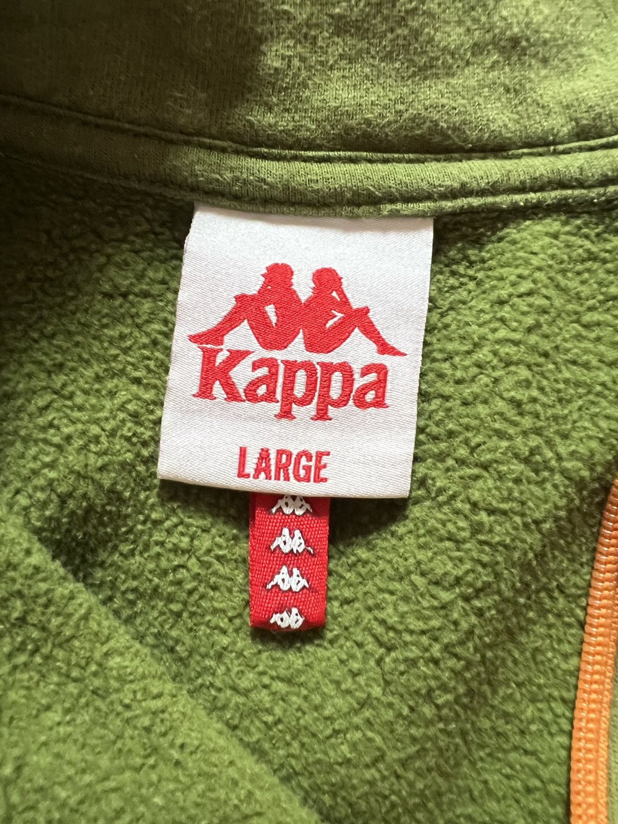 Kappa Kappa 1/4 Zip Pullover Sweater Green Black Orange Size US L / EU 52-54 / 3 - 5 Thumbnail
