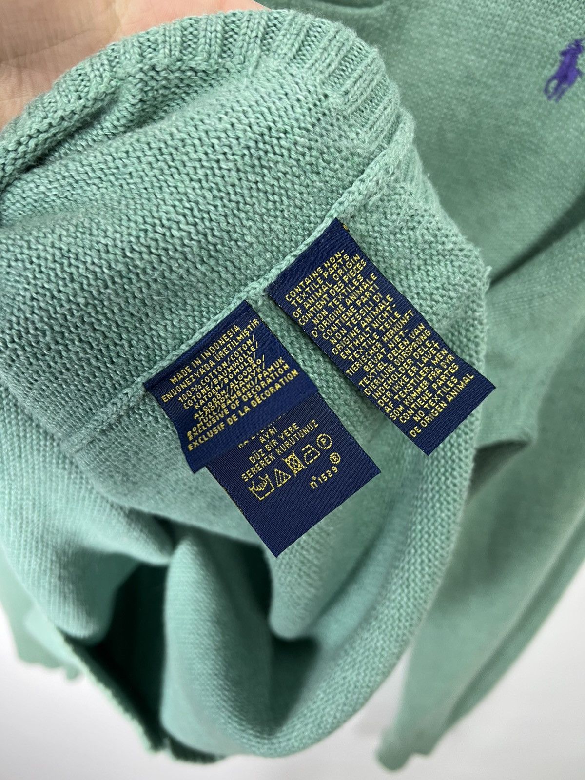 Polo Ralph Lauren Vintage designer Polo Ralph Lauren 3 Button Pullover Sweater Size US L / EU 52-54 / 3 - 6 Thumbnail