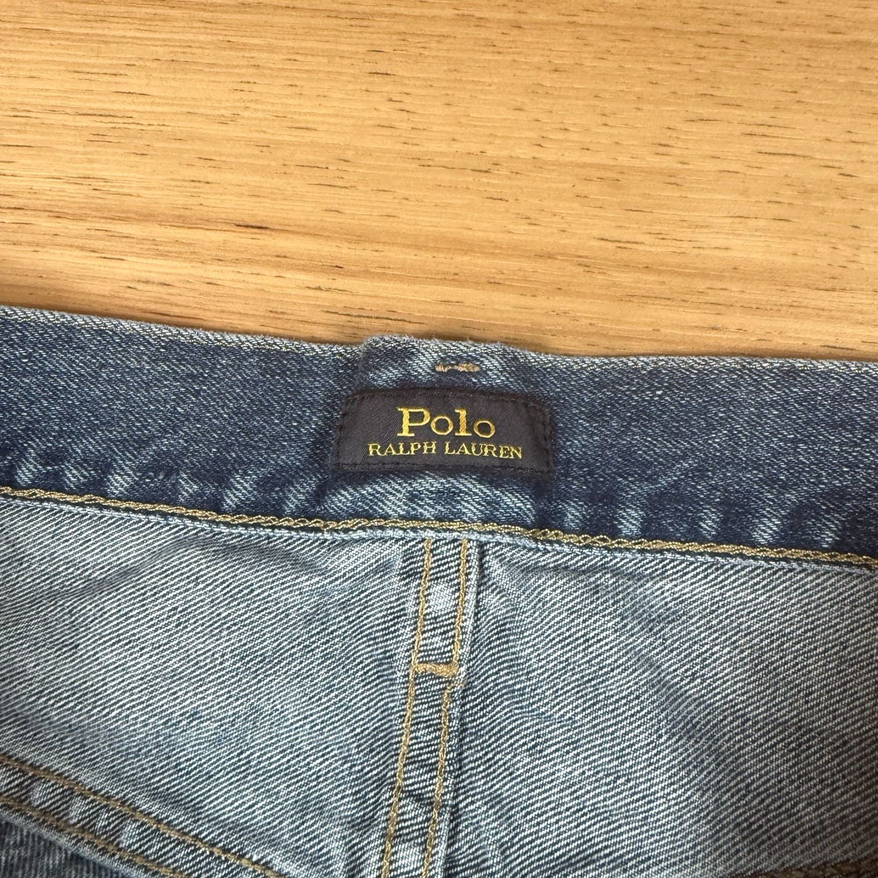 Polo Ralph Lauren Polo Ralph Lauren Jeans Patchwork Blue Men 34x31 Relaxed Straight Button Fly Pink? Size US S / EU 44-46 / 1 - 5 Thumbnail