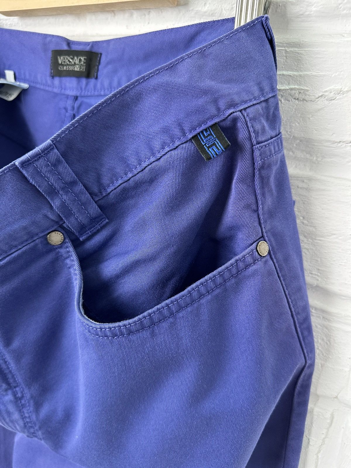 Versace Y2K Versace V2 Classic Purple Chino Pants Size US 34 / EU 50 - 7 Thumbnail