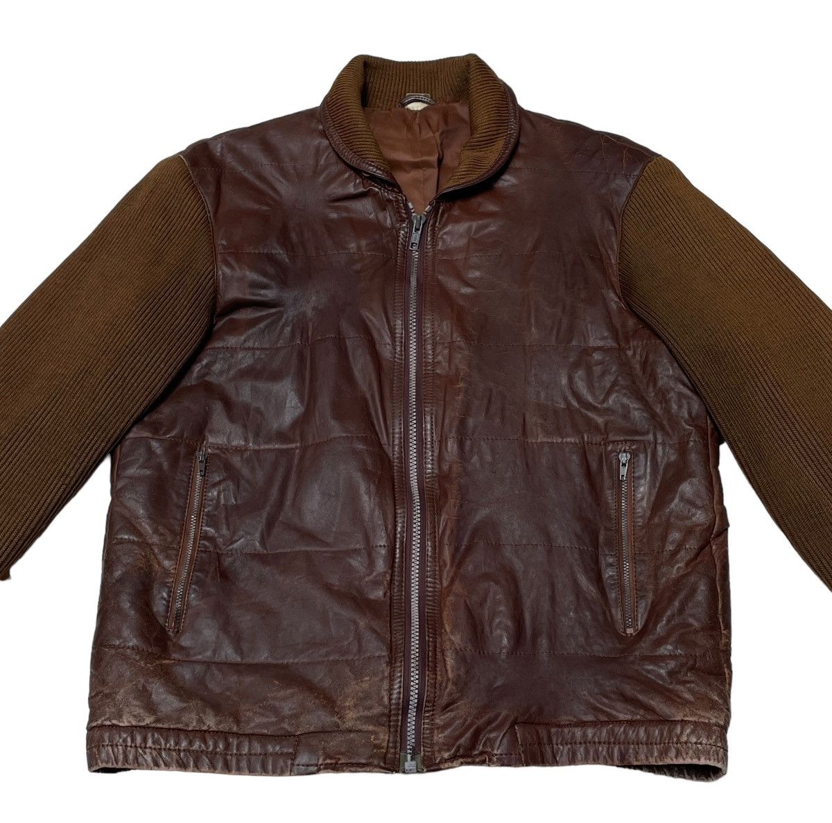 Vintage Vintage Japanese Brand Leather Jacket 1990s Size US M / EU 48-50 / 2 - 3 Thumbnail