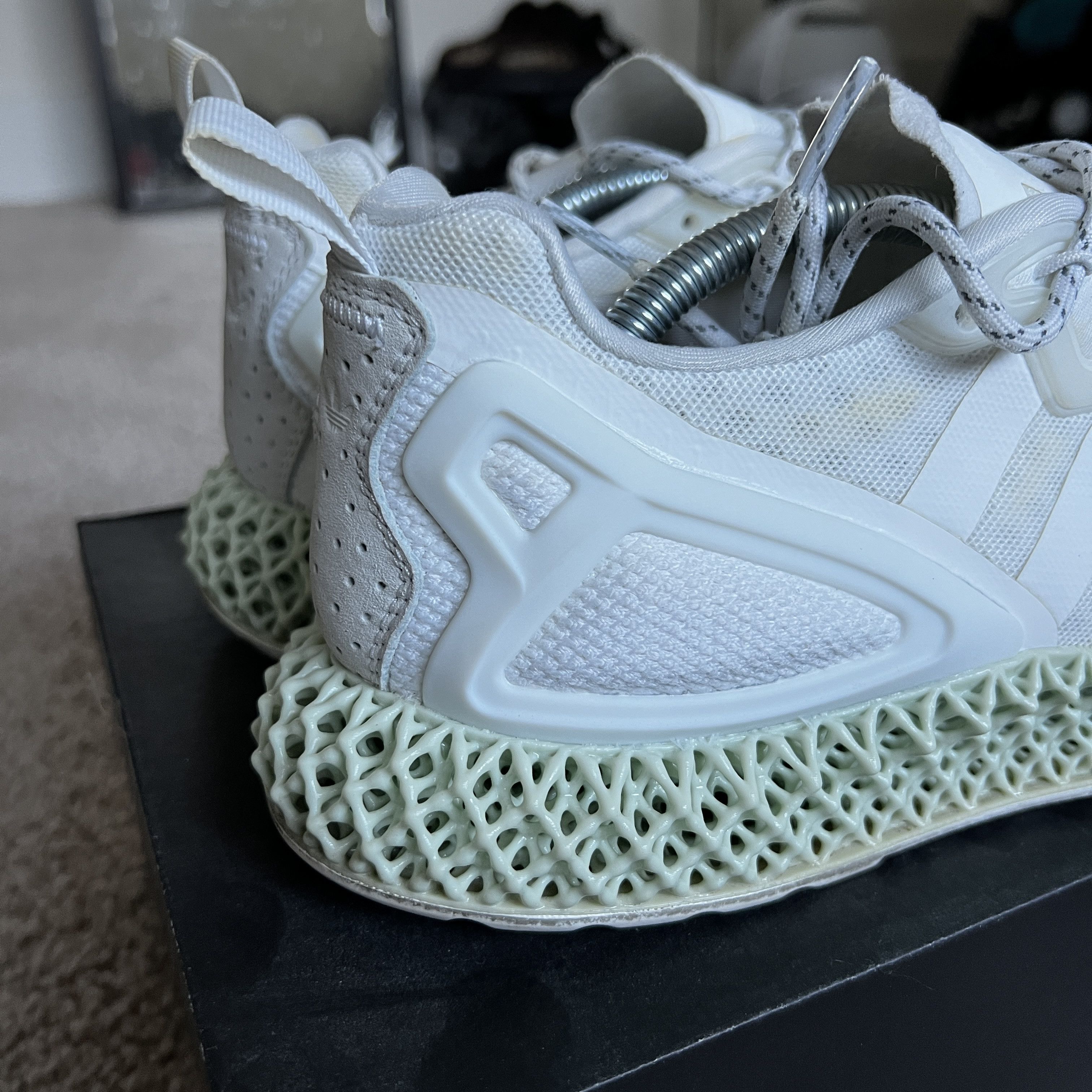 Adidas Adidas ZX 2K 4D White / Green Size US 9 / EU 42 - 5 Thumbnail