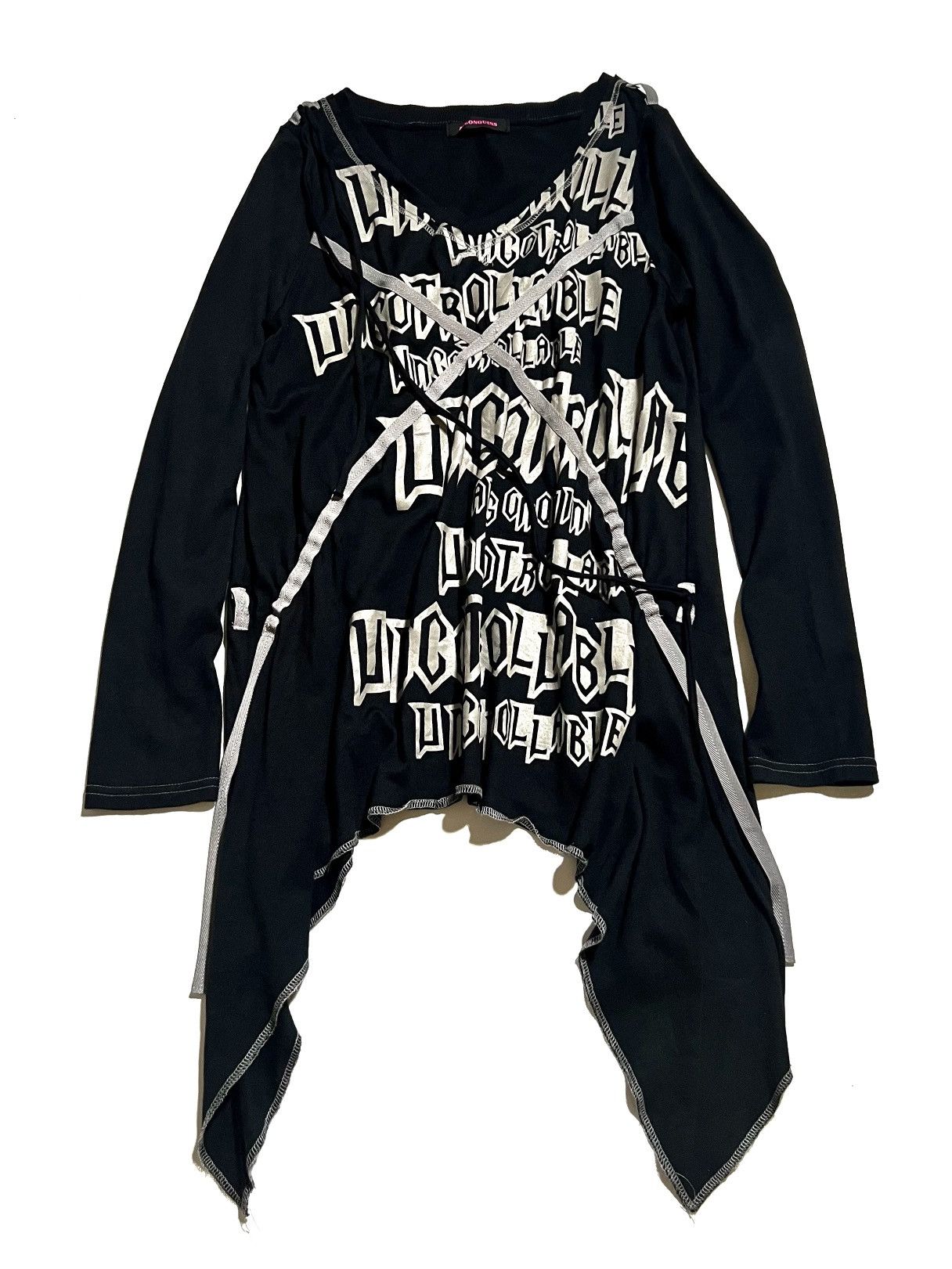 Japanese Brand Algonquins Japanese Punk Vkei Asym Unisex Long Sleeve y2k Size US S / EU 44-46 / 1 - 1 Thumbnail