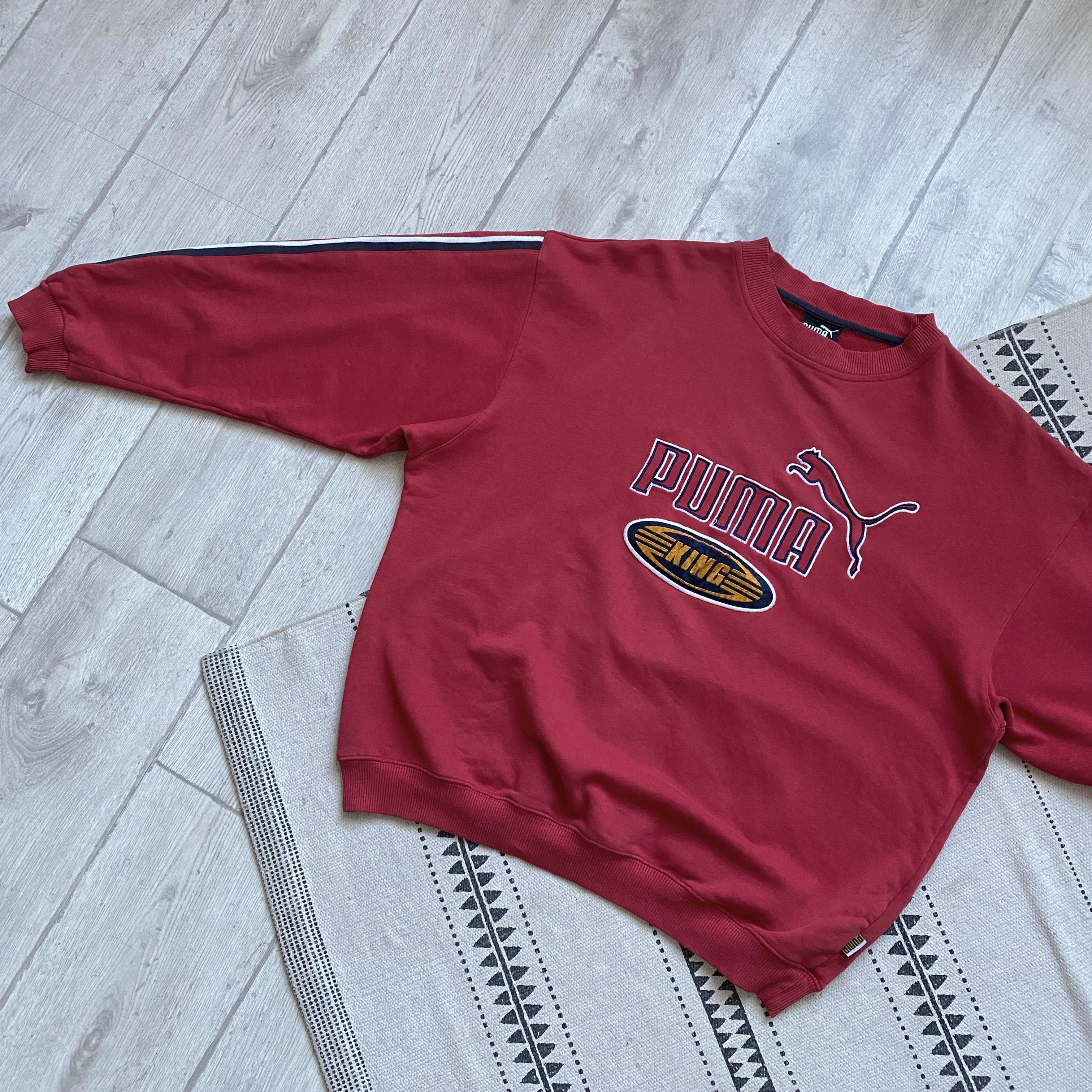 Puma 🔥 Rare Vintage 80s Puma King Boxy sweatshirt Cropped Size US L / EU 52-54 / 3 - 10 Thumbnail