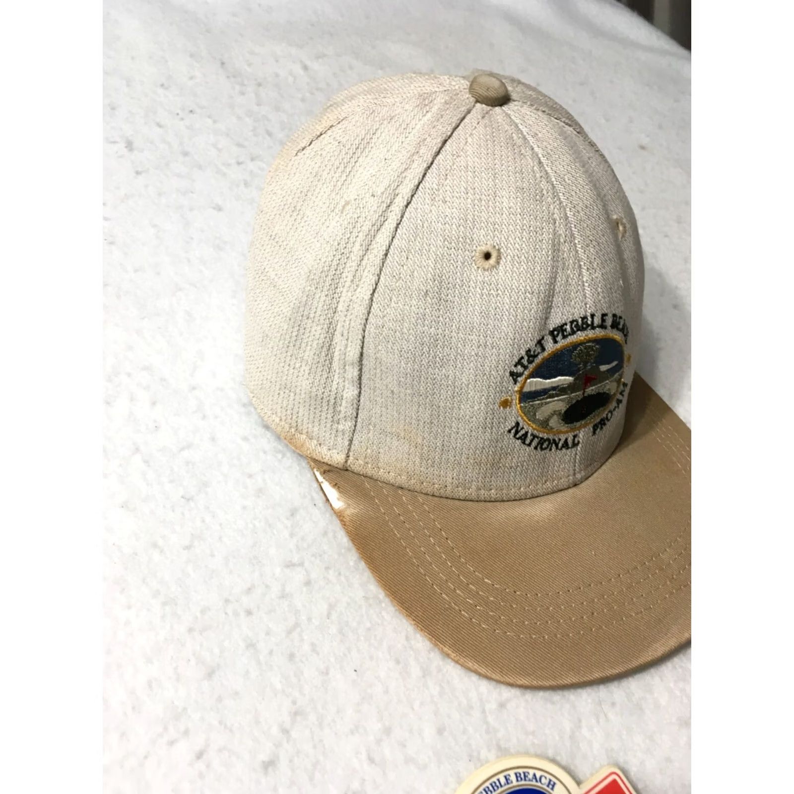 Imperial AT&T Pebble Beach National Pro-Am Hat 1997 official with staff badge Size ONE SIZE - 3 Thumbnail