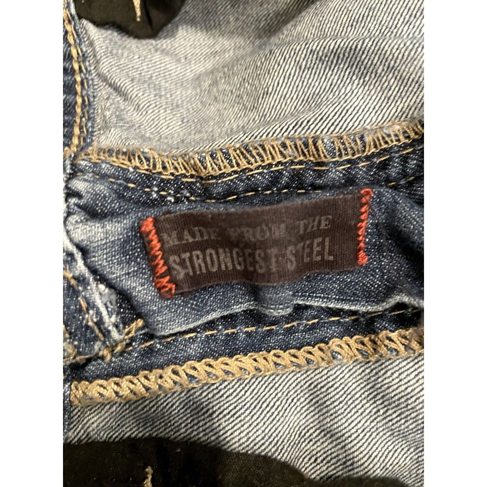 Denime TK Axel Jeans Men 32x30 Denim Straight Jeans 5-Pocket Biker Cowboy Rock Blue Medium Cotton Size US 32 / EU 48 - 7 Thumbnail