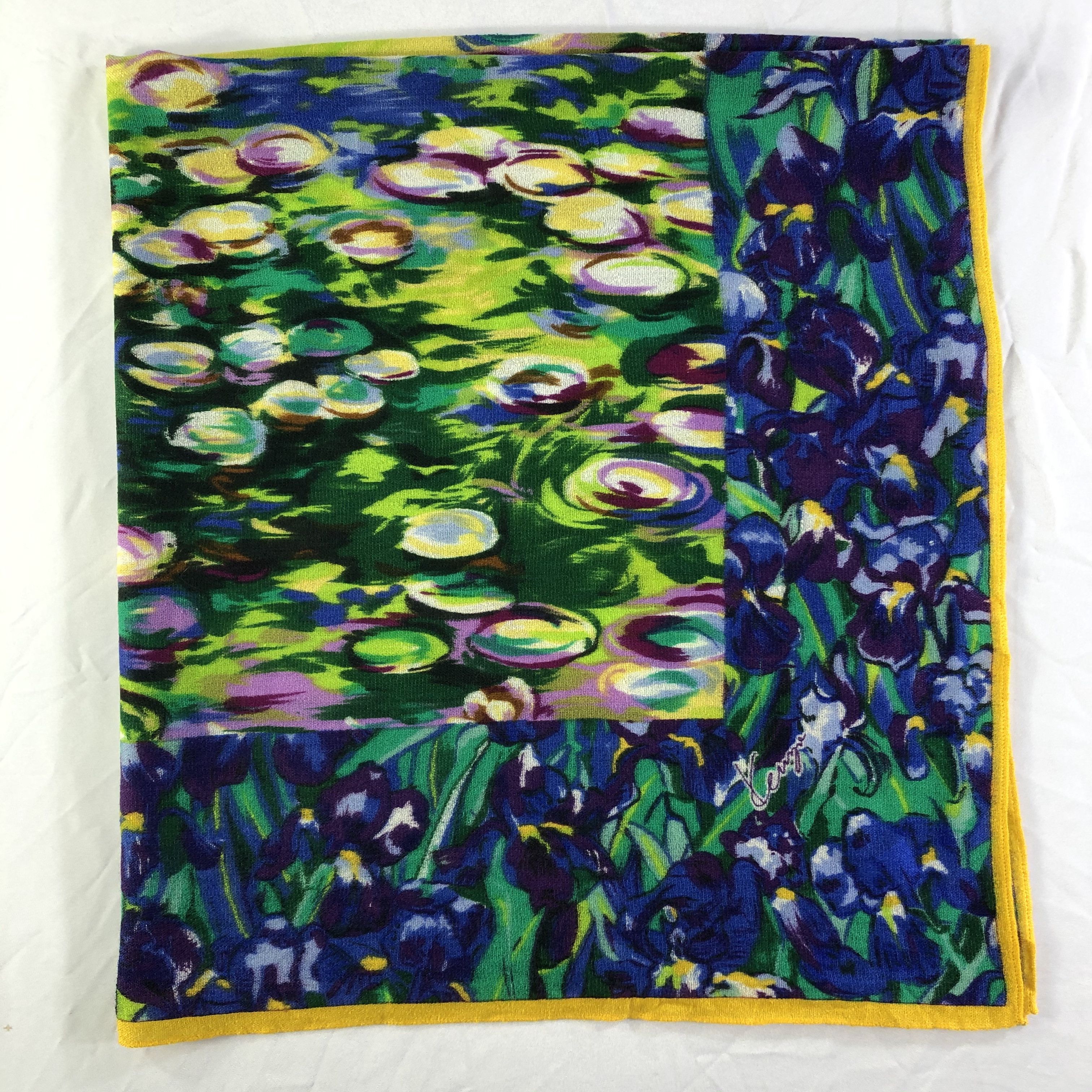 Kenzo × Vintage Vintage Kenzo Silk Scarf Size ONE SIZE - 2 Thumbnail